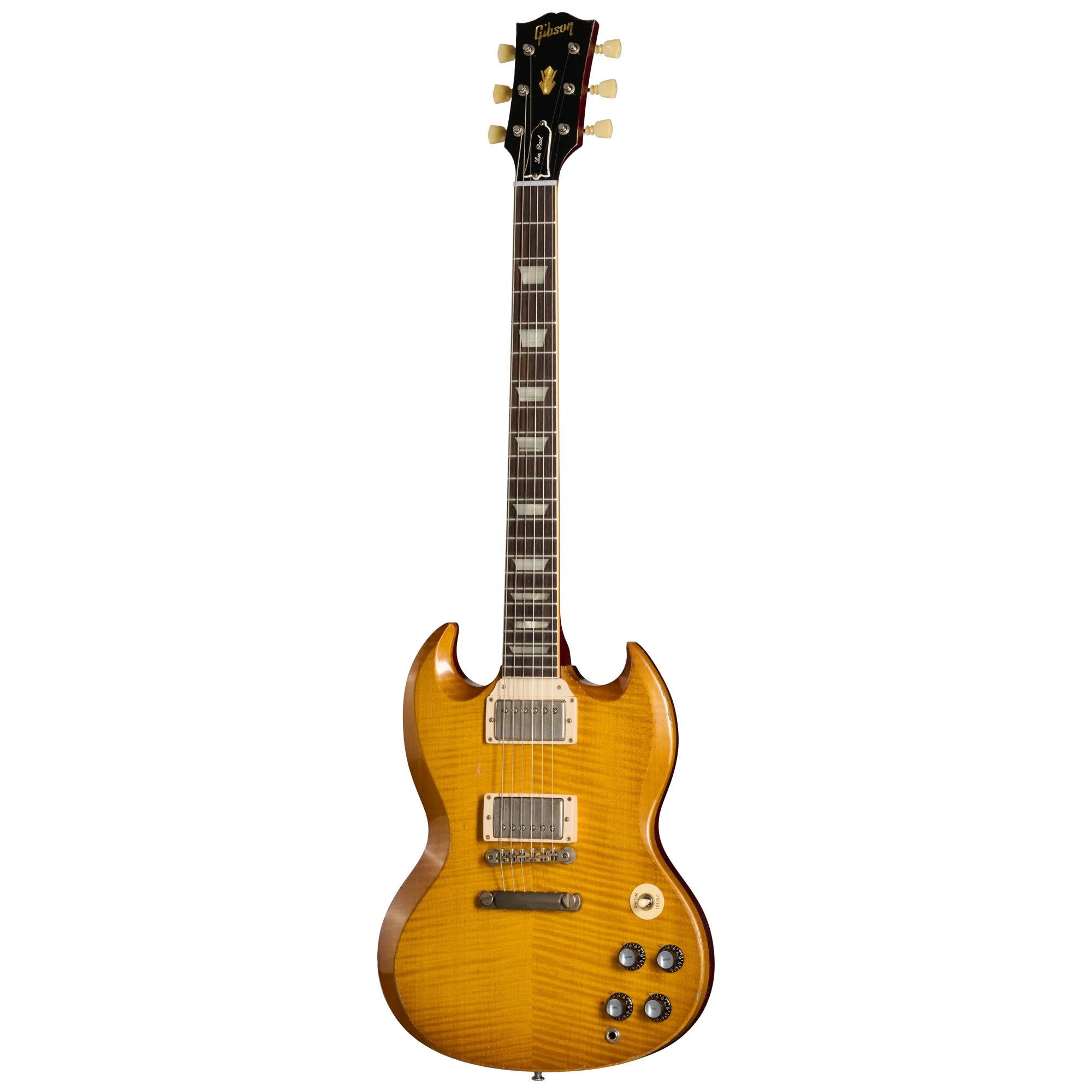 Gibson Custom 1961 Les Paul SG Standard Reissue with Figured Top, Light Aged, Lemon Burst 3 Gibson Custom 1961 Les Paul SG Standard Reissue with Figured Top, Light Aged, Lemon Burst