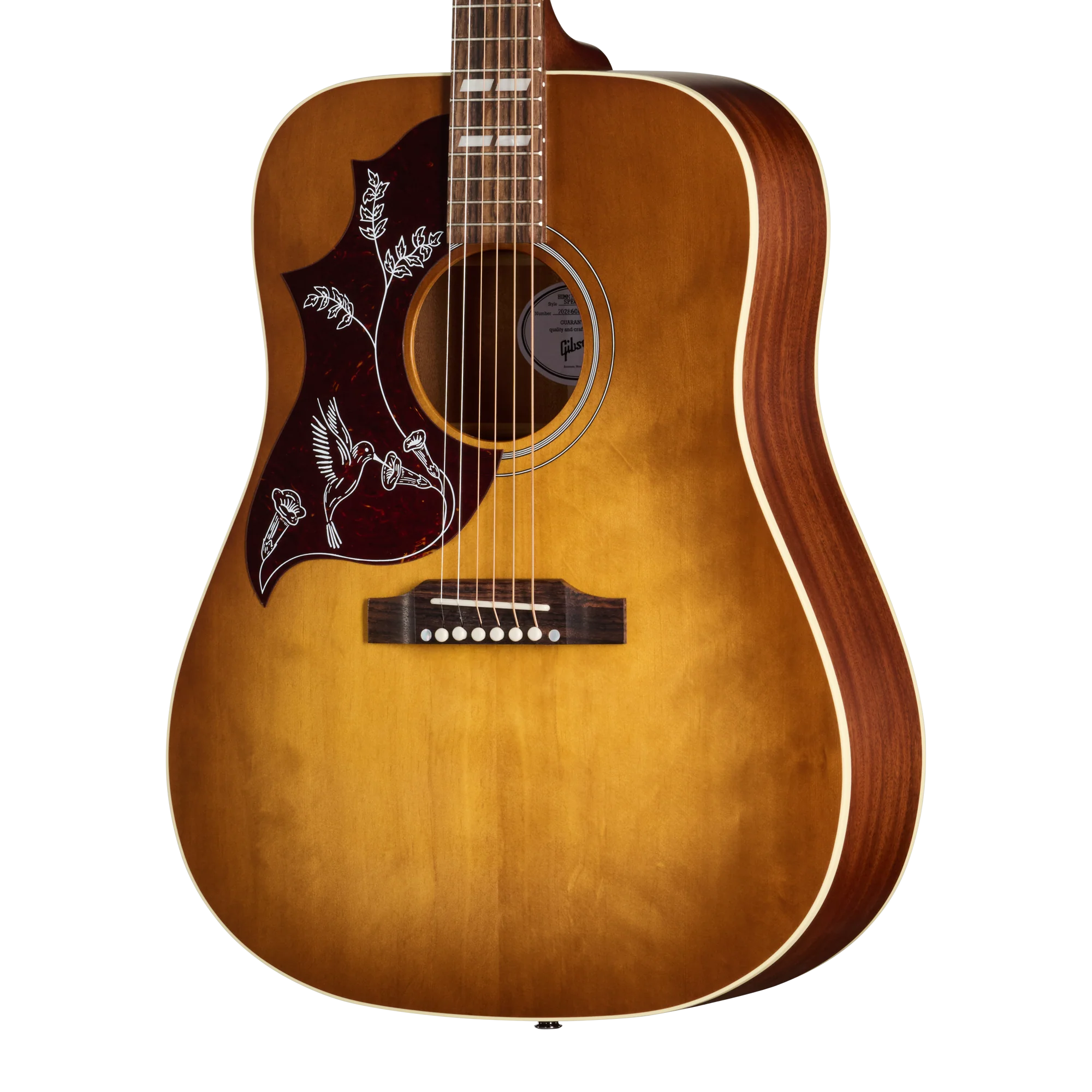 Gibson Hummingbird Special, Left-Handed, Satin Honey Burst