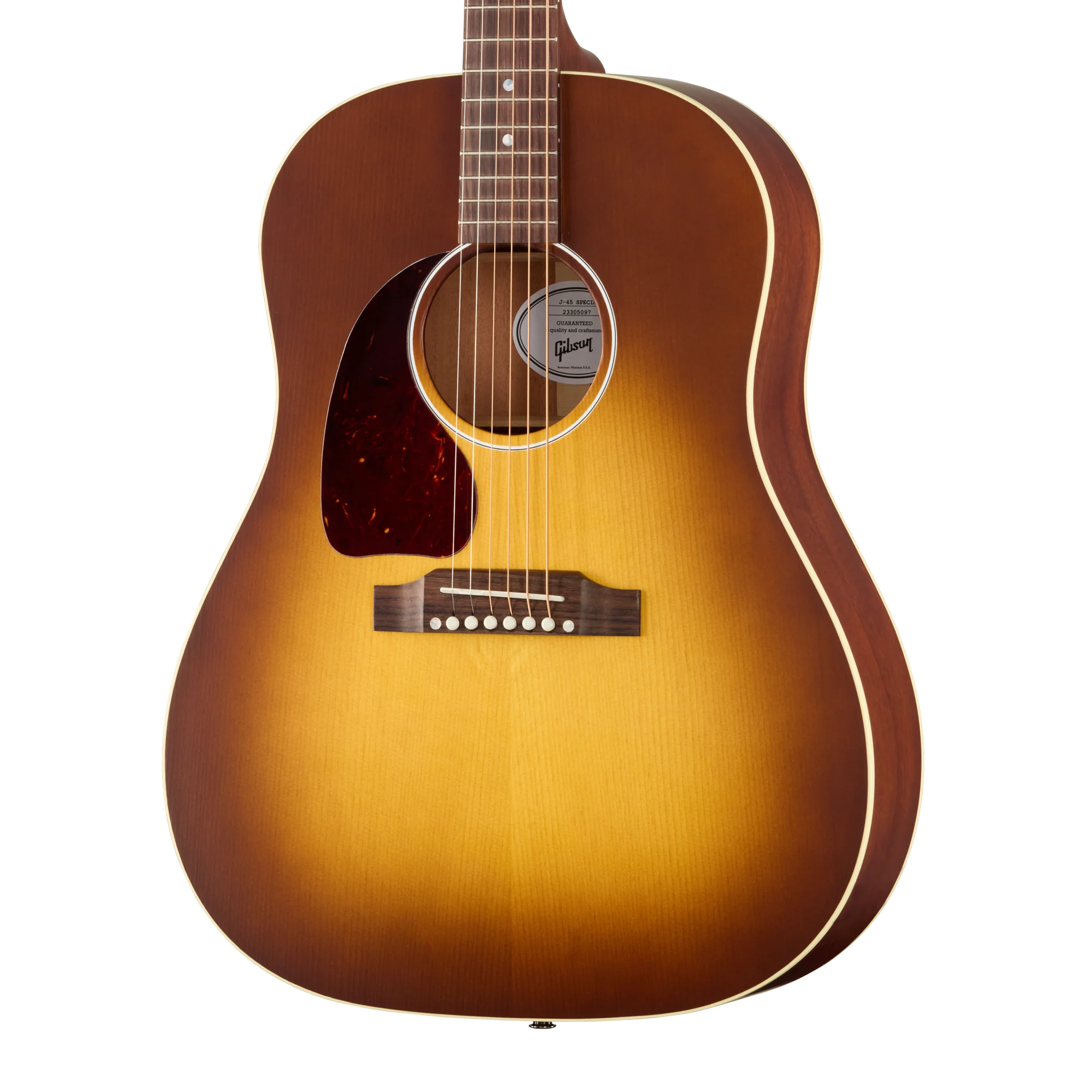 Gibson J-45 Special, Left-Handed, Satin Honey Burst