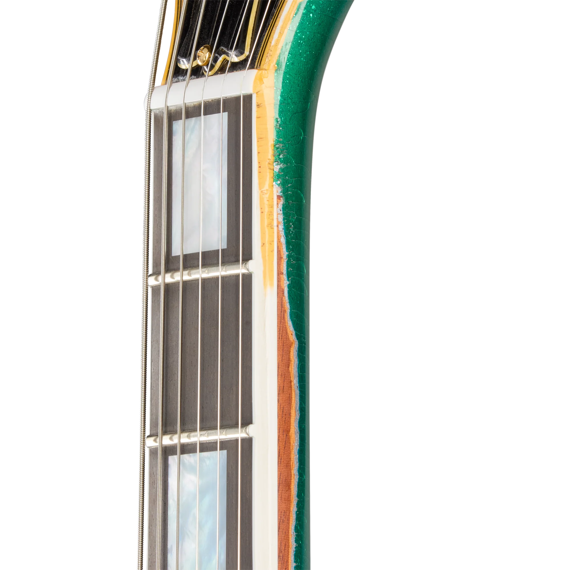 Gibson Custom LE Flying V Custom, Heavy Aged, Teal Sparkle 12 Gibson Custom LE Flying V Custom, Heavy Aged, Teal Sparkle