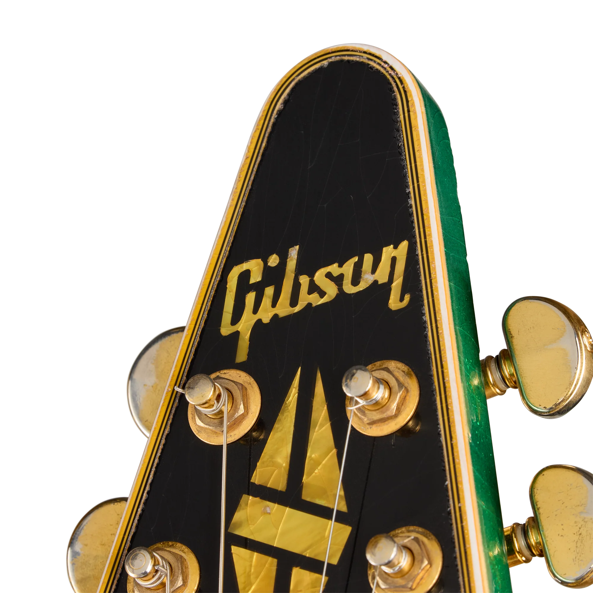 Gibson Custom LE Flying V Custom, Heavy Aged, Teal Sparkle 13 Gibson Custom LE Flying V Custom, Heavy Aged, Teal Sparkle