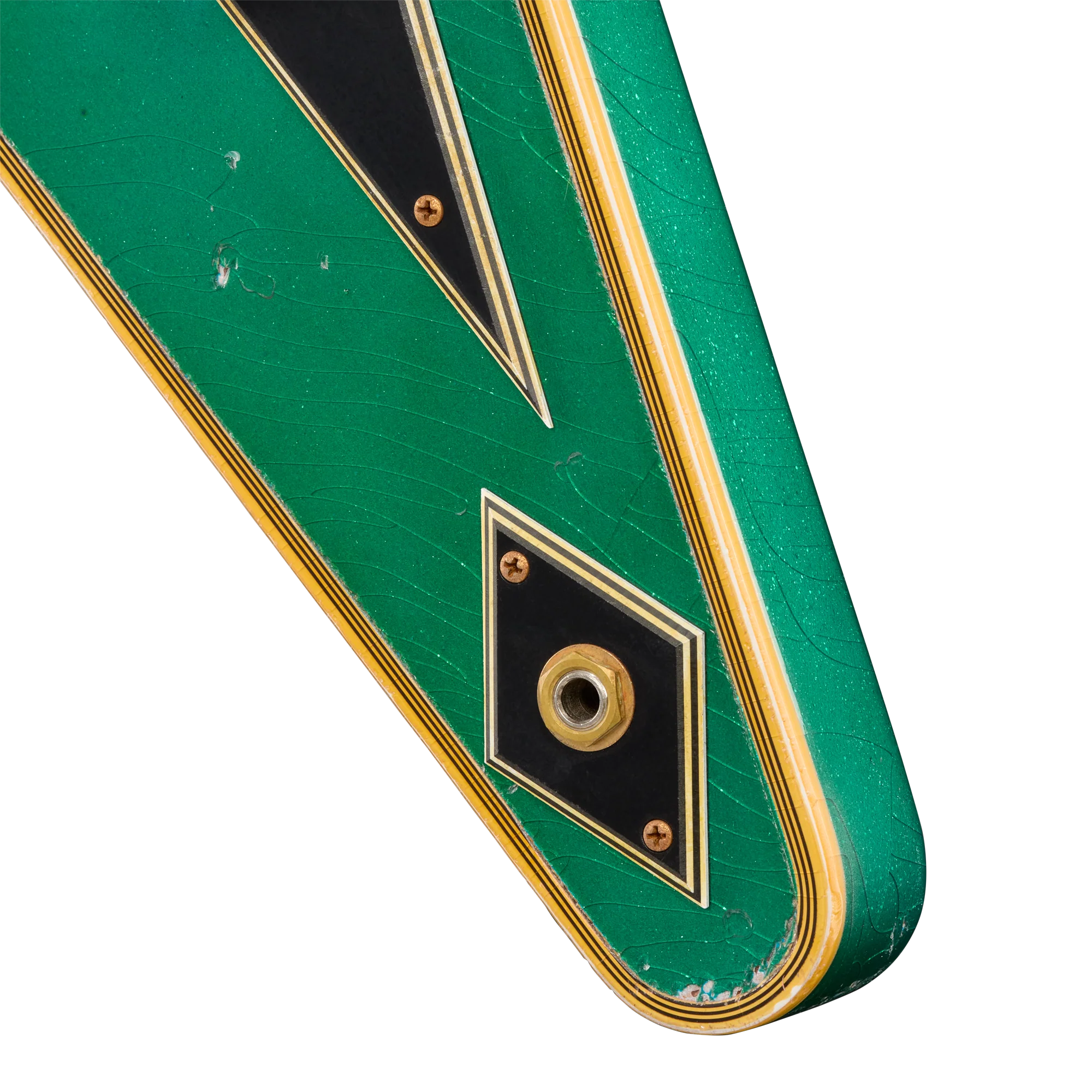 Gibson Custom LE Flying V Custom, Heavy Aged, Teal Sparkle 17 Gibson Custom LE Flying V Custom, Heavy Aged, Teal Sparkle