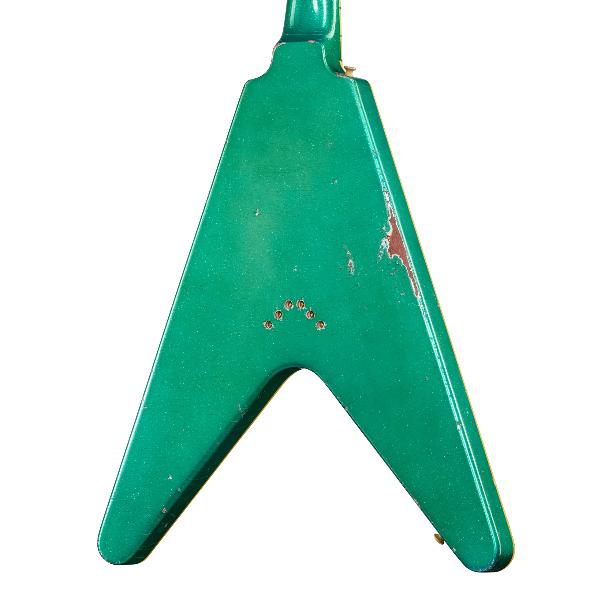 Gibson Custom LE Flying V Custom, Heavy Aged, Teal Sparkle 2 Gibson Custom LE Flying V Custom, Heavy Aged, Teal Sparkle