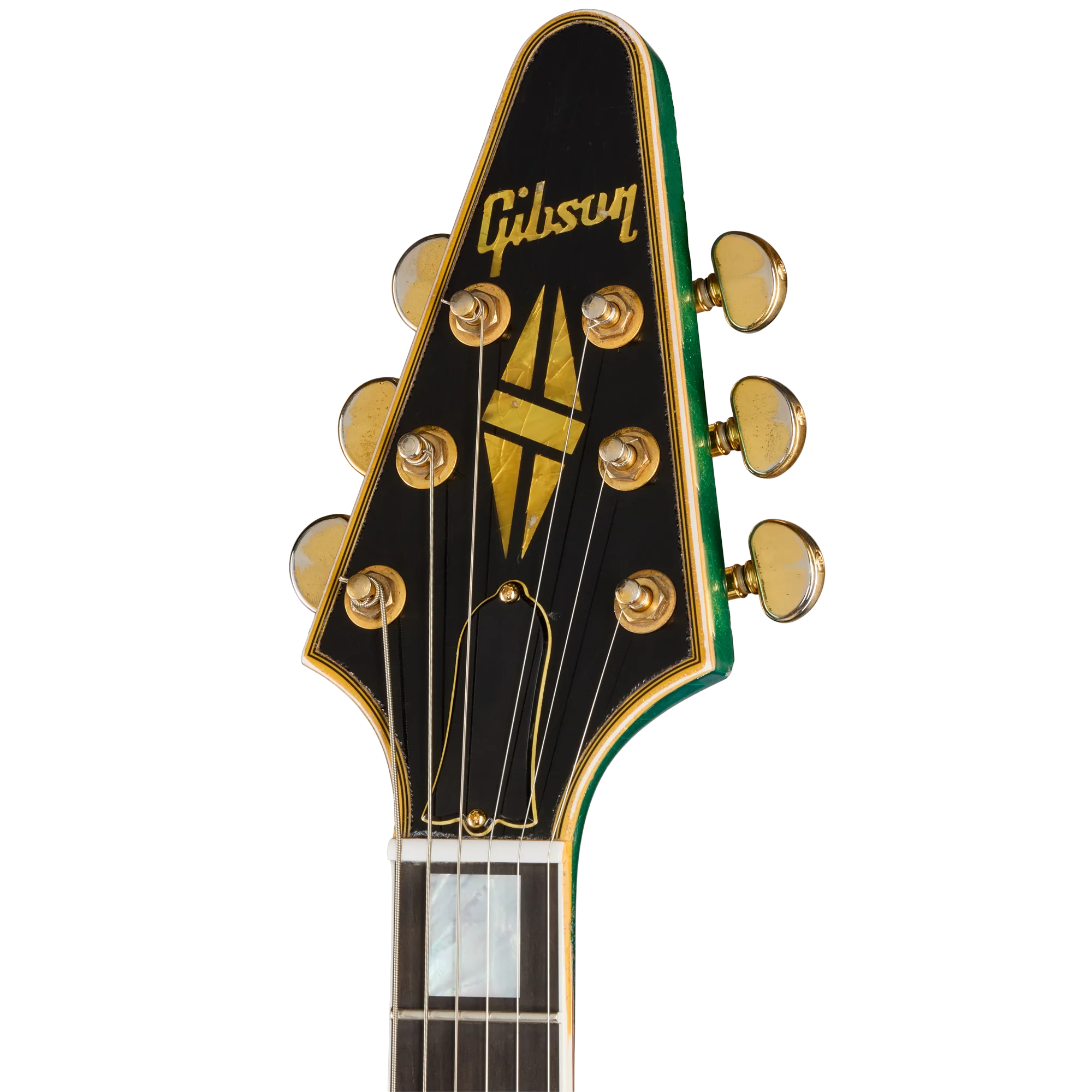 Gibson Custom LE Flying V Custom, Heavy Aged, Teal Sparkle 5 Gibson Custom LE Flying V Custom, Heavy Aged, Teal Sparkle