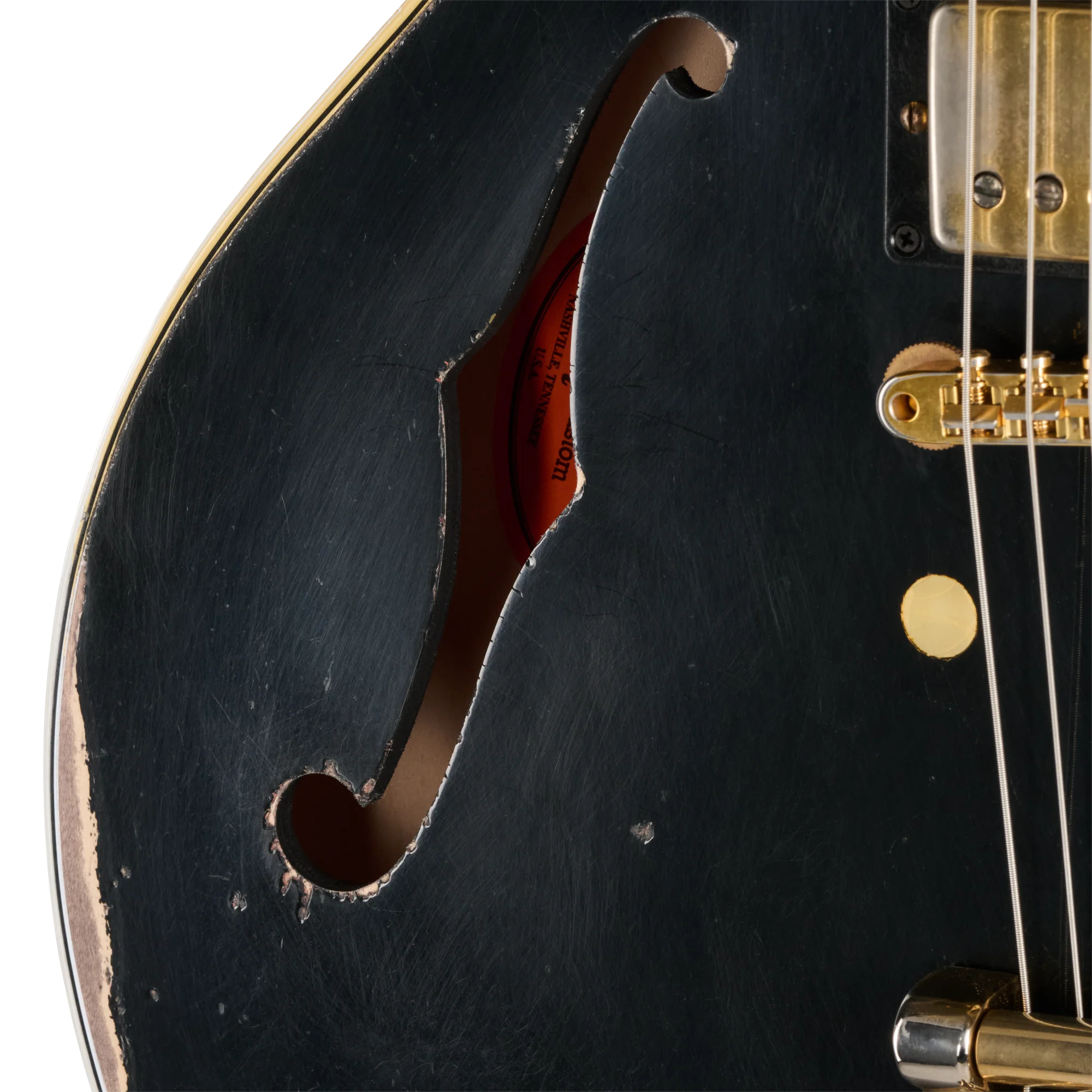 Gibson Custom LE 1959 ES-345 Reissue with Bigsby, Heavy Aged, Ebony 11 Gibson Custom LE 1959 ES-345 Reissue with Bigsby, Heavy Aged, Ebony