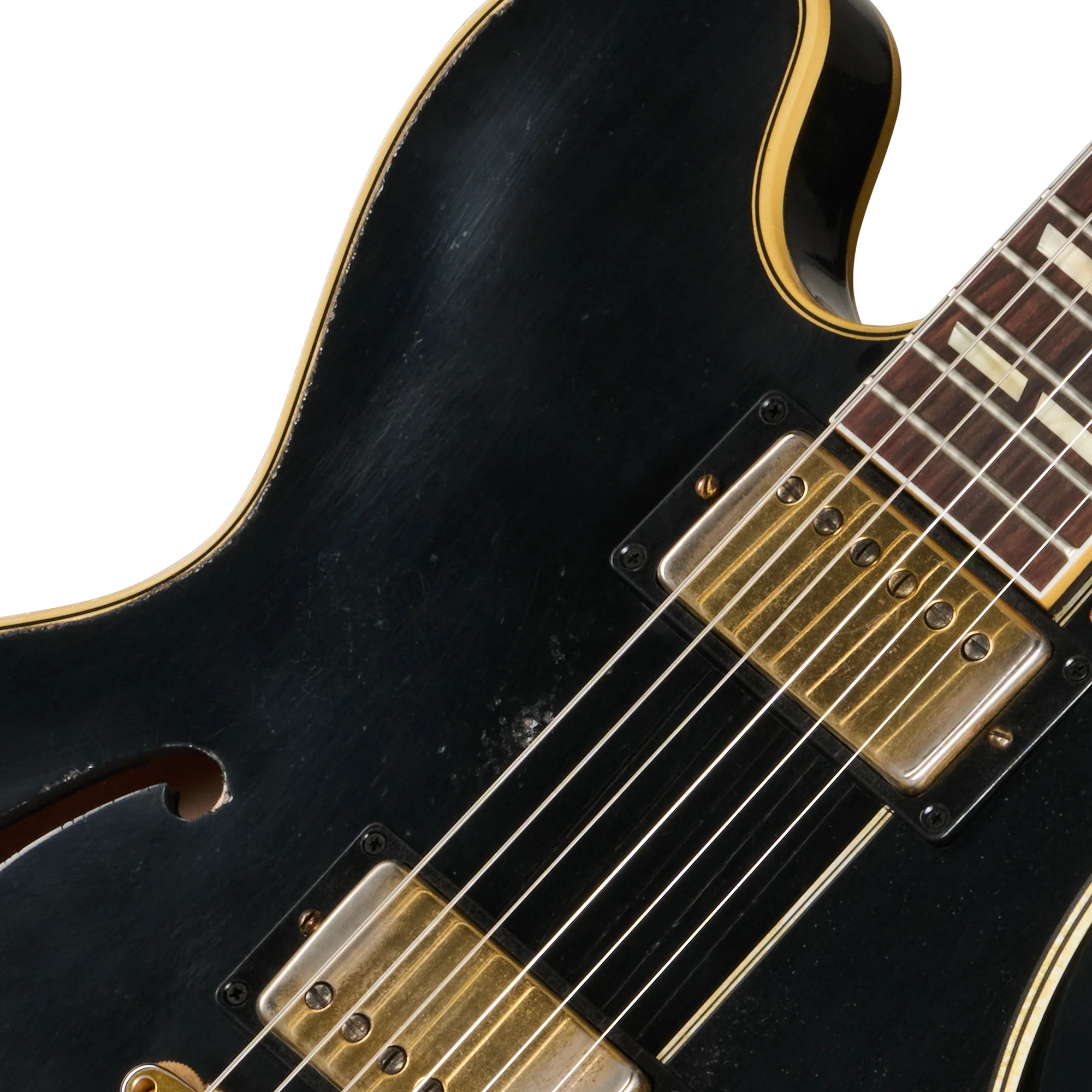 Gibson Custom LE 1959 ES-345 Reissue with Bigsby, Heavy Aged, Ebony 7 Gibson Custom LE 1959 ES-345 Reissue with Bigsby, Heavy Aged, Ebony
