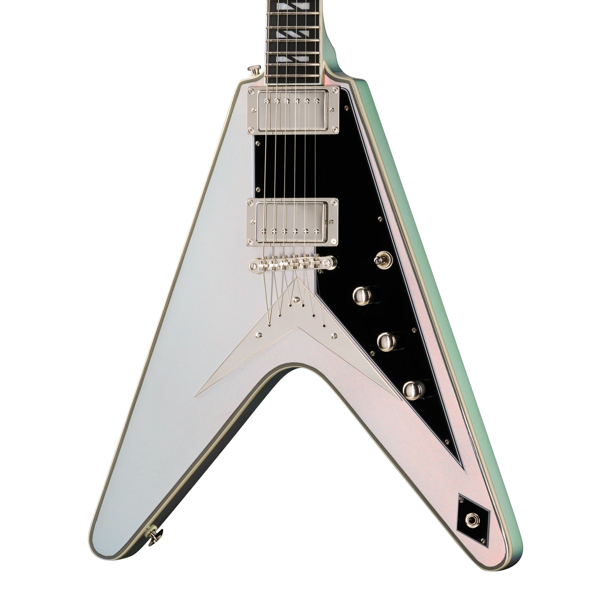Epiphone Futura Flying V Custom, Quicksilver Shift