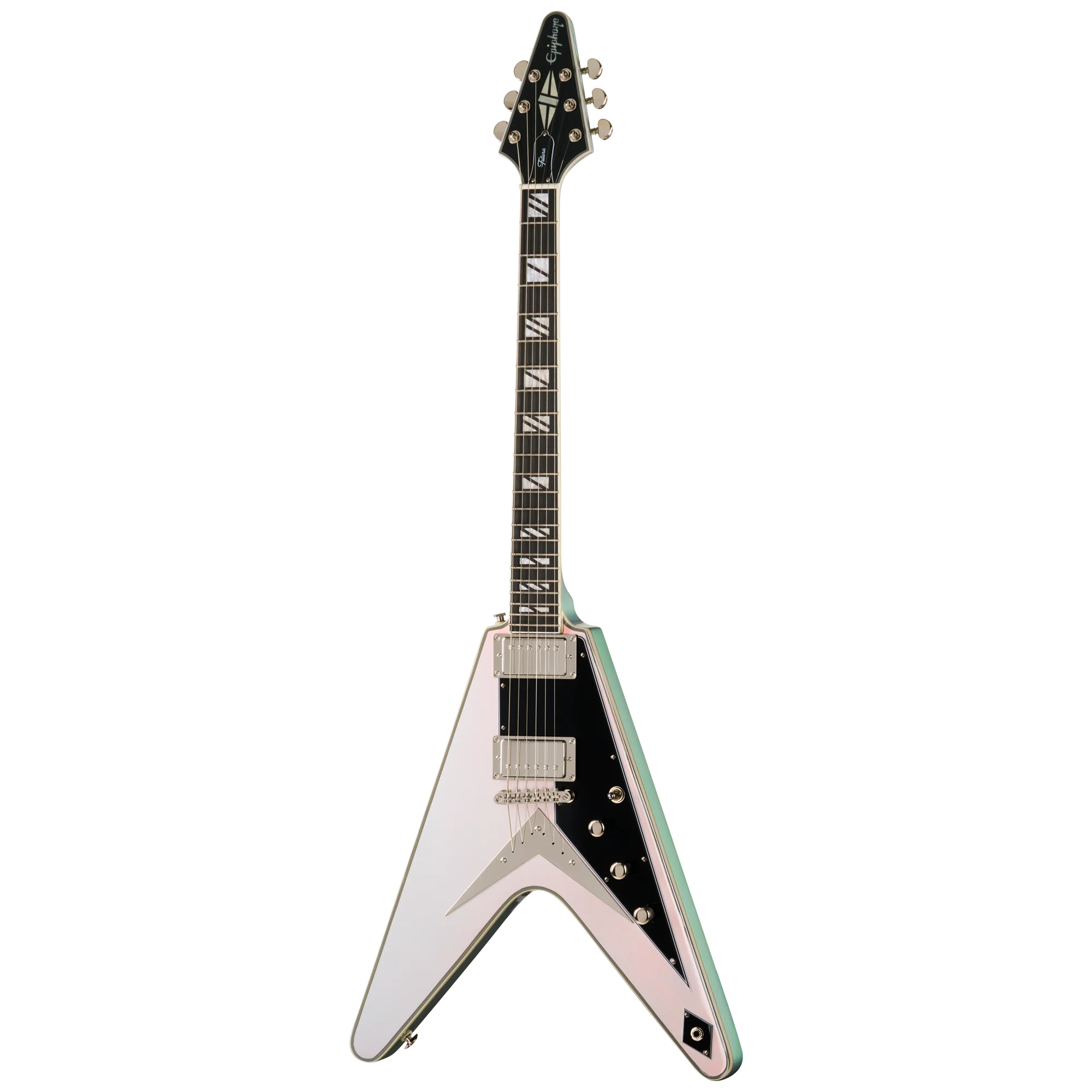 Epiphone Futura Flying V Custom, Quicksilver Shift 2 Epiphone Futura Flying V Custom, Quicksilver Shift