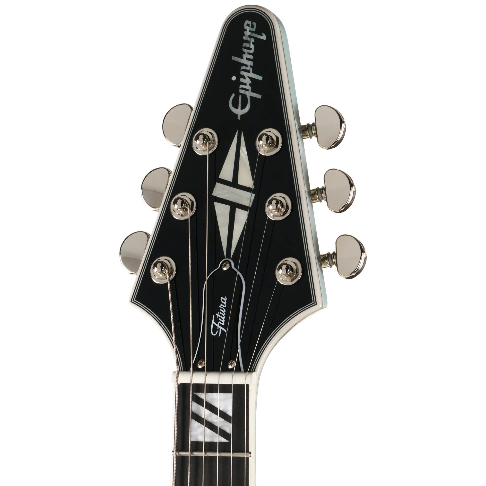 Epiphone Futura Flying V Custom, Quicksilver Shift 4 Epiphone Futura Flying V Custom, Quicksilver Shift