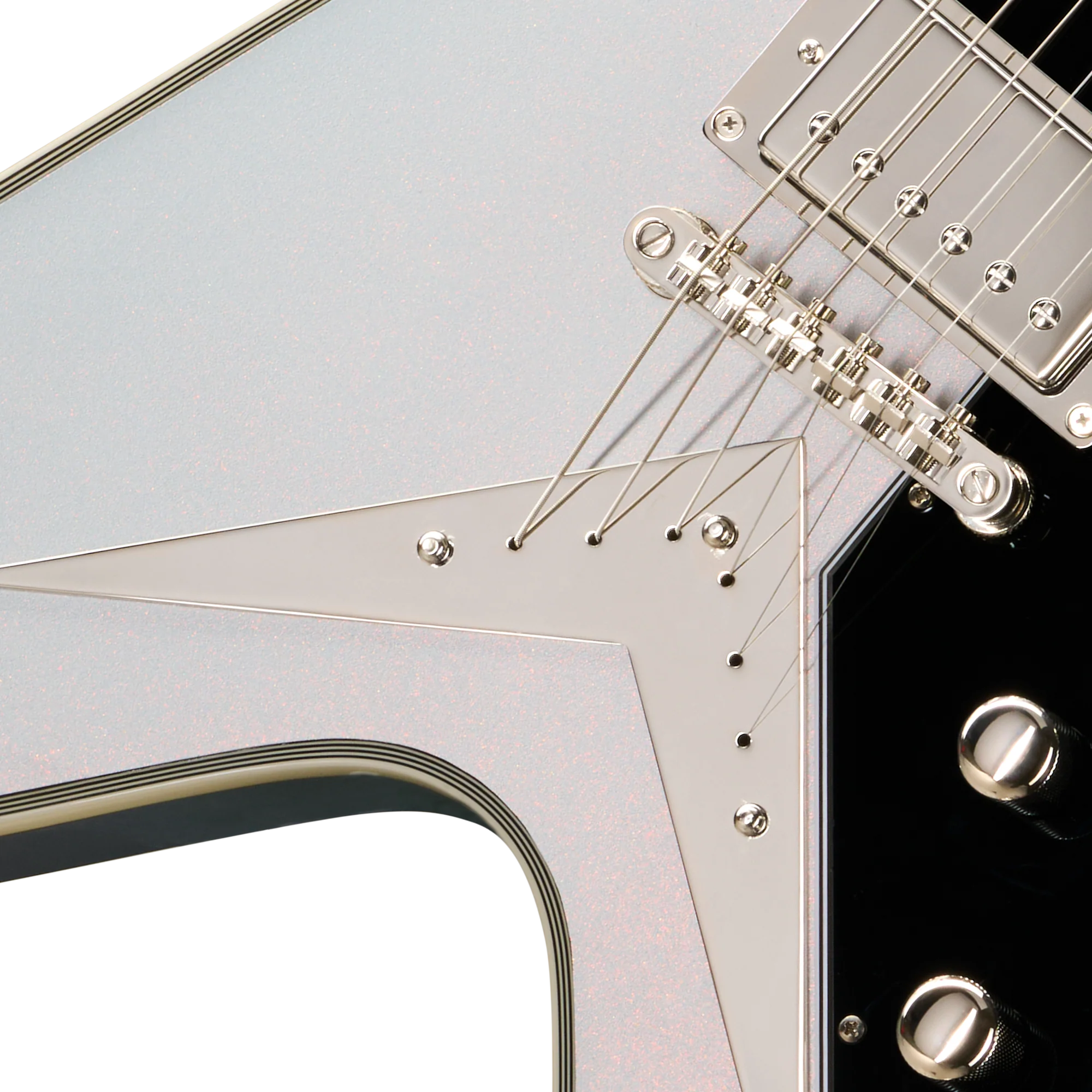 Epiphone Futura Flying V Custom, Quicksilver Shift 6 Epiphone Futura Flying V Custom, Quicksilver Shift