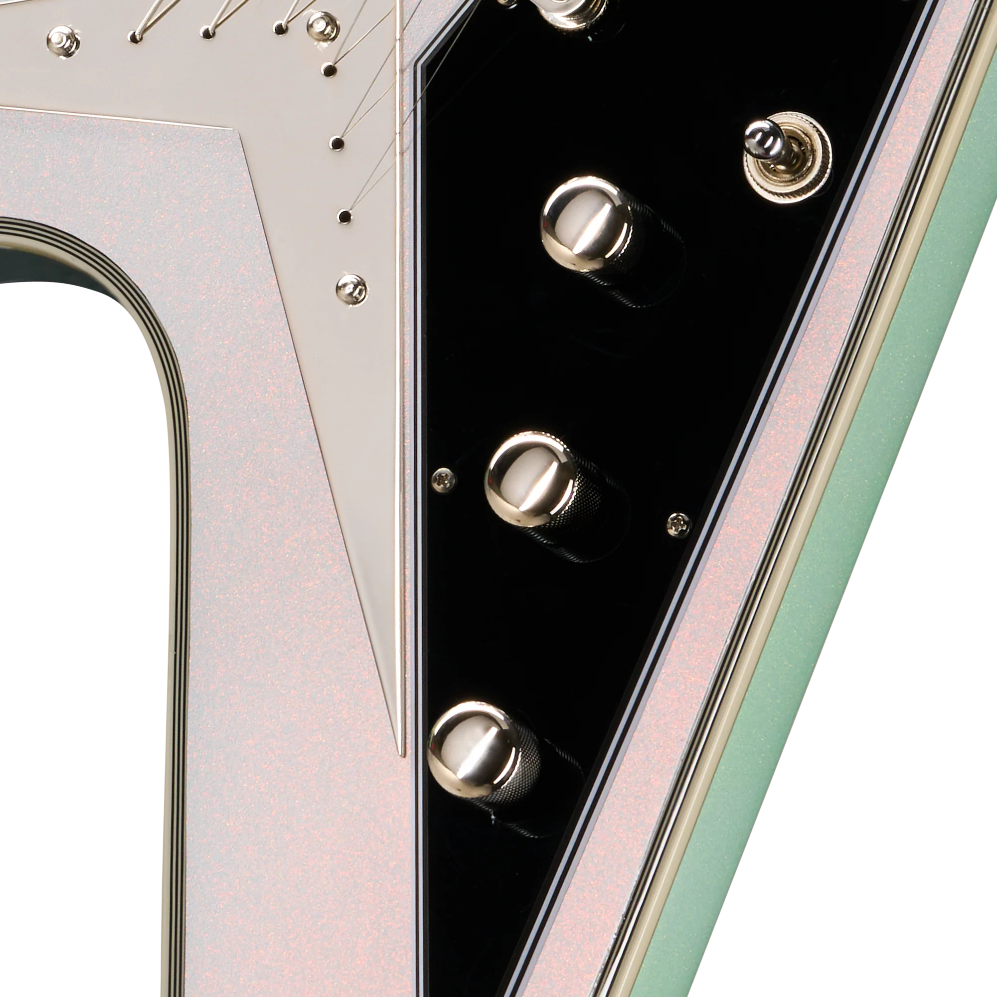 Epiphone Futura Flying V Custom, Quicksilver Shift 7 Epiphone Futura Flying V Custom, Quicksilver Shift
