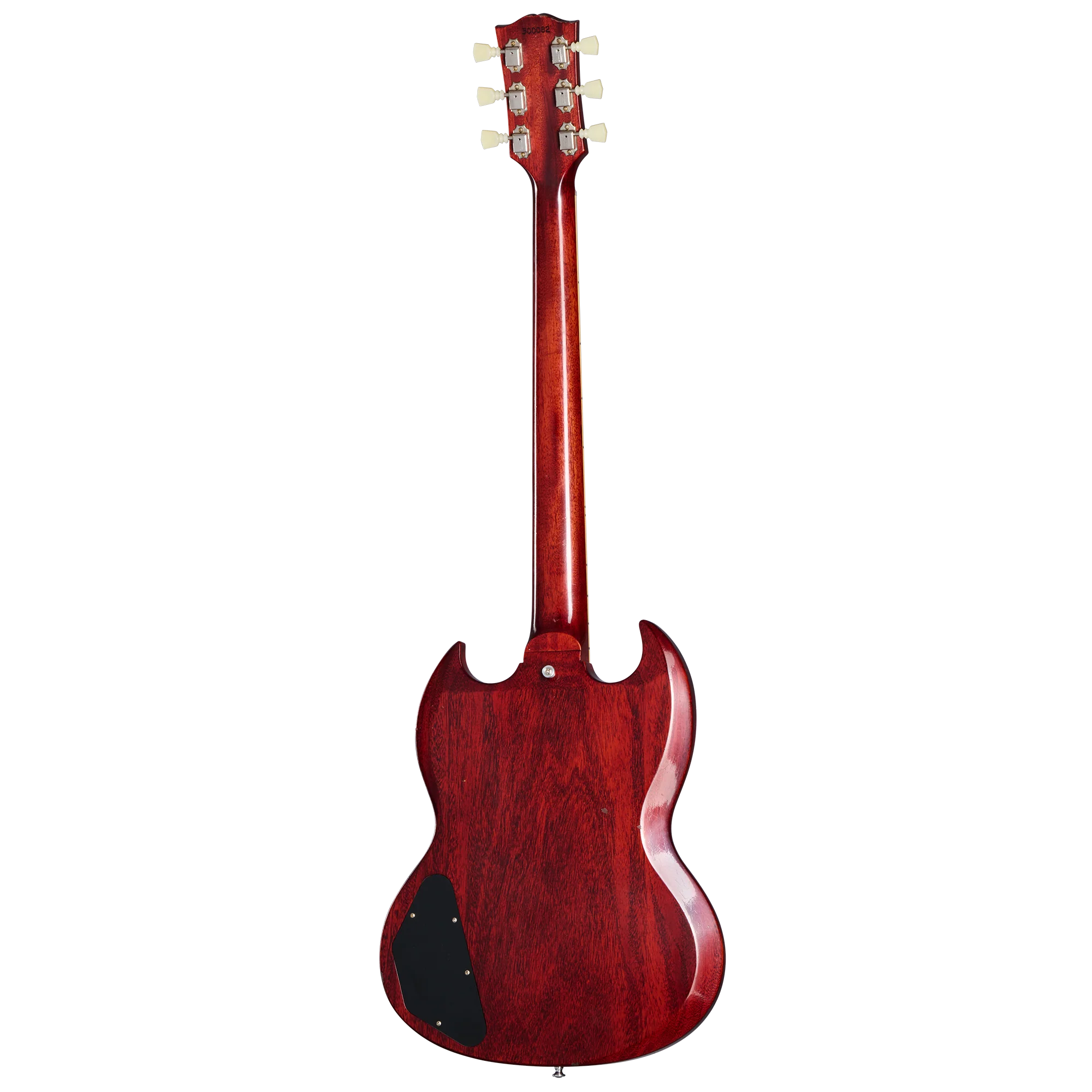 Gibson Custom 1962 Les Paul SG Standard with Ebony Block, Light Aged, Cherry, Exclusive 4 Gibson Custom 1962 Les Paul SG Standard with Ebony Block, Light Aged, Cherry, Exclusive