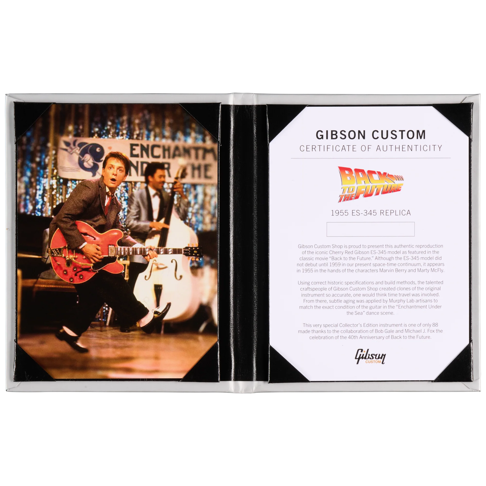 Gibson Custom Back to the Future "1955" ES-345 Collector's Edition, Light Aged, Cherry Red 17 Gibson Custom Back to the Future "1955" ES-345 Collector's Edition, Light Aged, Cherry Red