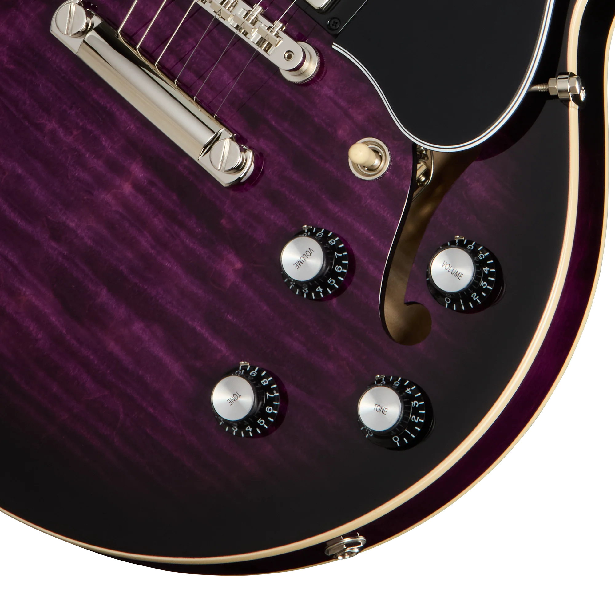 Gibson ES-339 Figured, Dark Purple Burst 8 Gibson ES-339 Figured, Dark Purple Burst