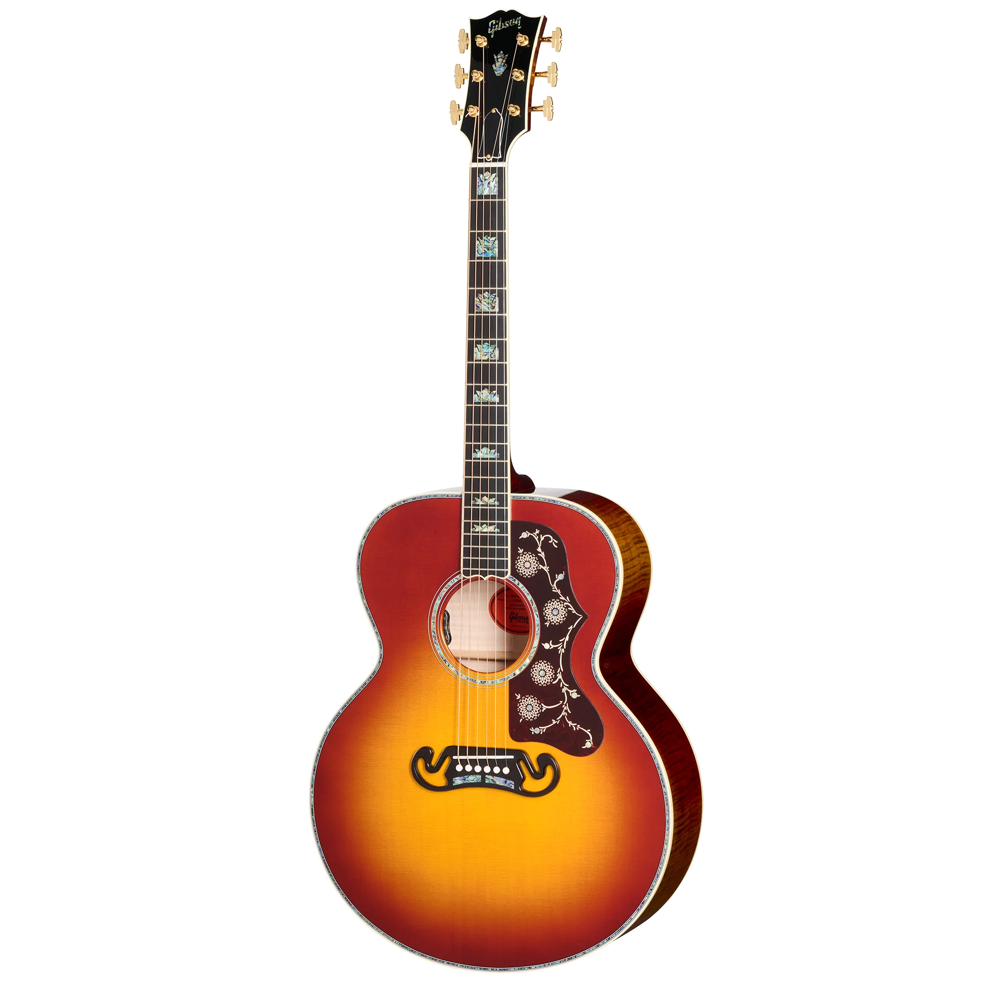 Gibson Custom SJ-200 5A Maple, Wildfire Burst 3 Gibson Custom SJ-200 5A Maple, Wildfire Burst