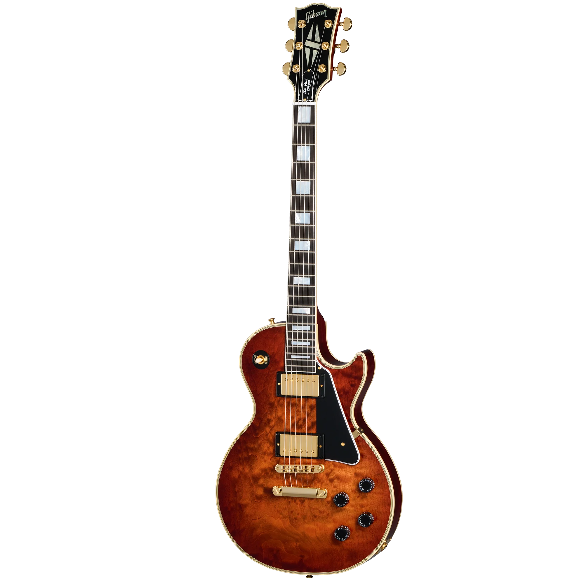 Gibson Custom Les Paul Custom 1-Piece 5A Quilt Maple Top, Orange Twilight Fade, Exclusive 3 Gibson Custom Les Paul Custom 1-Piece 5A Quilt Maple Top, Orange Twilight Fade, Exclusive