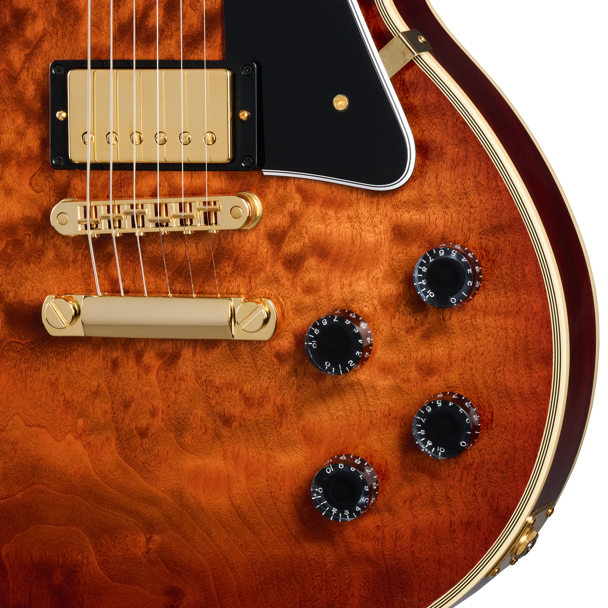 Gibson Custom Les Paul Custom 1-Piece 5A Quilt Maple Top, Orange Twilight Fade, Exclusive 8 Gibson Custom Les Paul Custom 1-Piece 5A Quilt Maple Top, Orange Twilight Fade, Exclusive