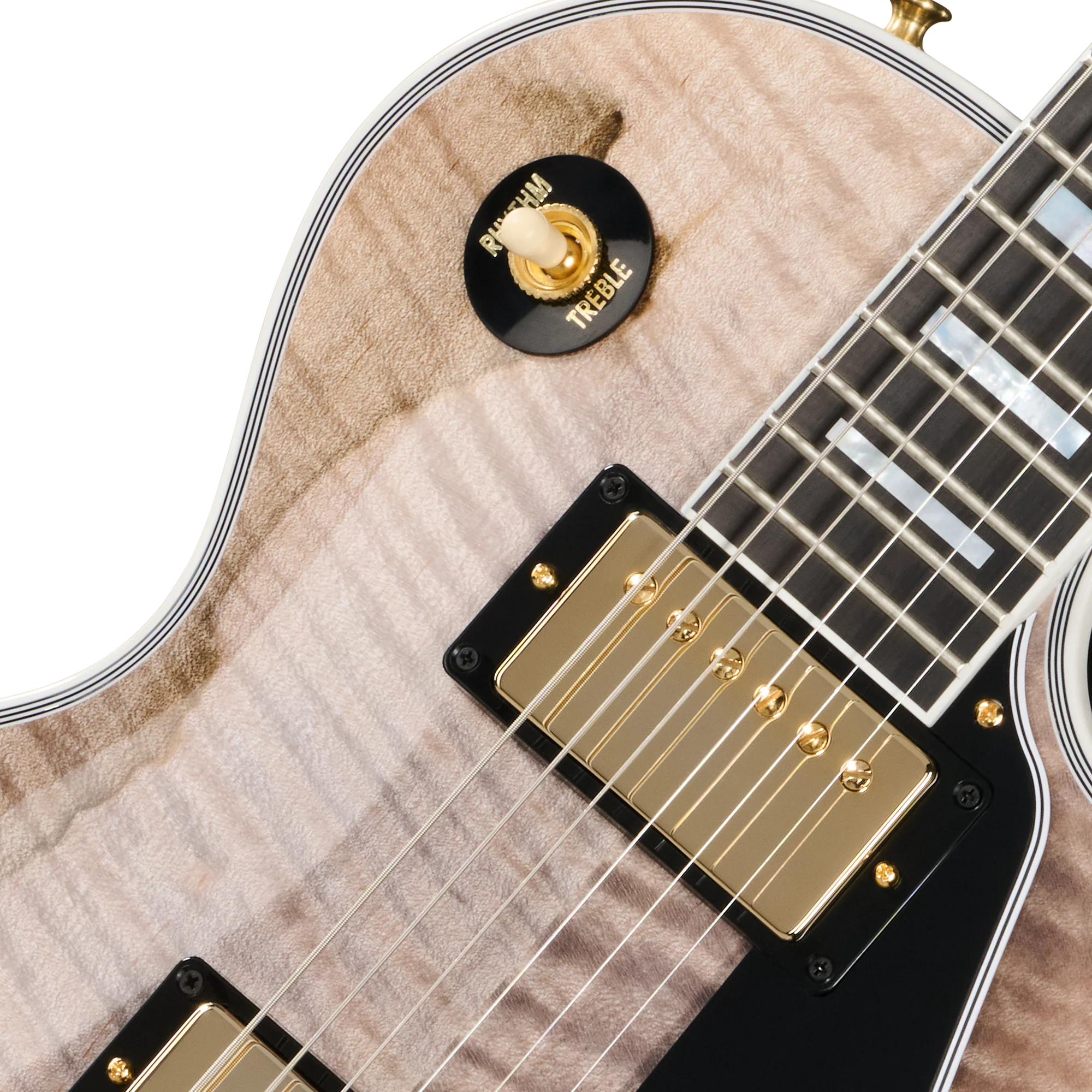 Gibson Custom Les Paul Custom with Figured Maple Heartwood Top, Gloss, Light Charcoal 7 Gibson Custom Les Paul Custom with Figured Maple Heartwood Top, Gloss, Light Charcoal