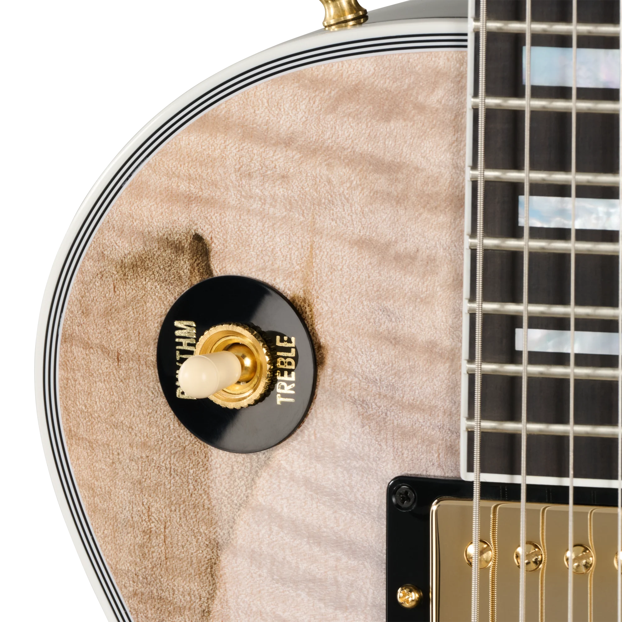 Gibson Custom Les Paul Custom with Figured Maple Heartwood Top, Gloss, Light Charcoal 9 Gibson Custom Les Paul Custom with Figured Maple Heartwood Top, Gloss, Light Charcoal