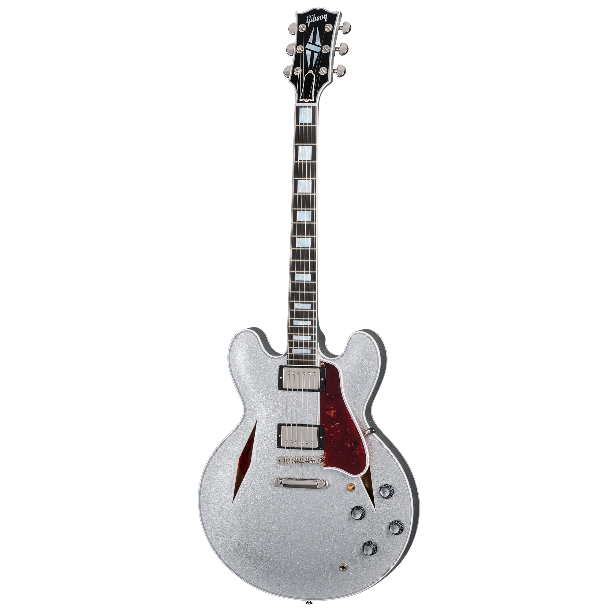Gibson Custom 1959 ES-355 Reissue with Diamond F-Holes, Gloss, Silver Sparkle 3 Gibson Custom 1959 ES-355 Reissue with Diamond F-Holes, Gloss, Silver Sparkle