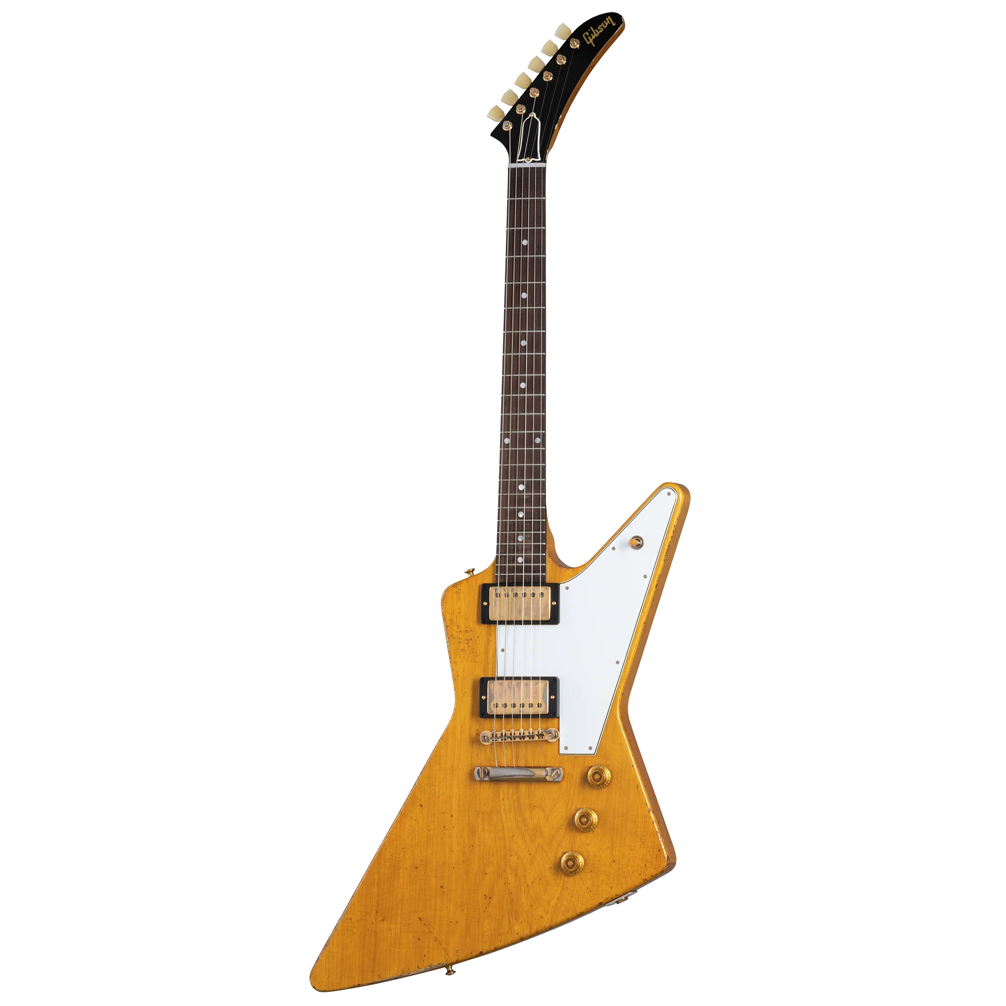 Gibson Custom 58 Korina Explorer Brazilian Rosewood Fingerboard, Aged Natural 3 Gibson Custom 58 Korina Explorer Brazilian Rosewood Fingerboard, Aged Natural