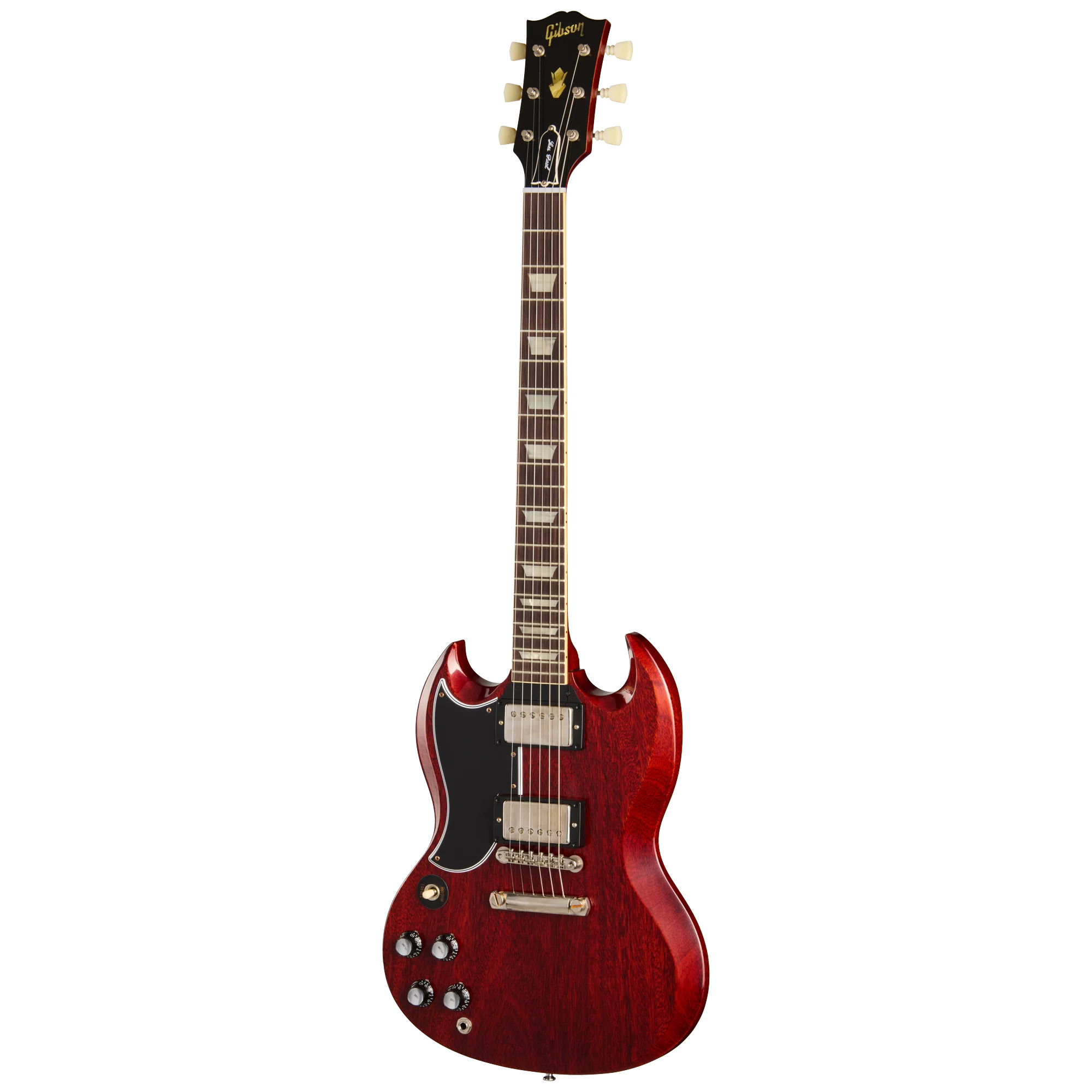 Gibson Custom 1961 Les Paul SG Standard Stop Bar, Left-Handed, Cherry Red 3 Gibson Custom 1961 Les Paul SG Standard Stop Bar, Left-Handed, Cherry Red