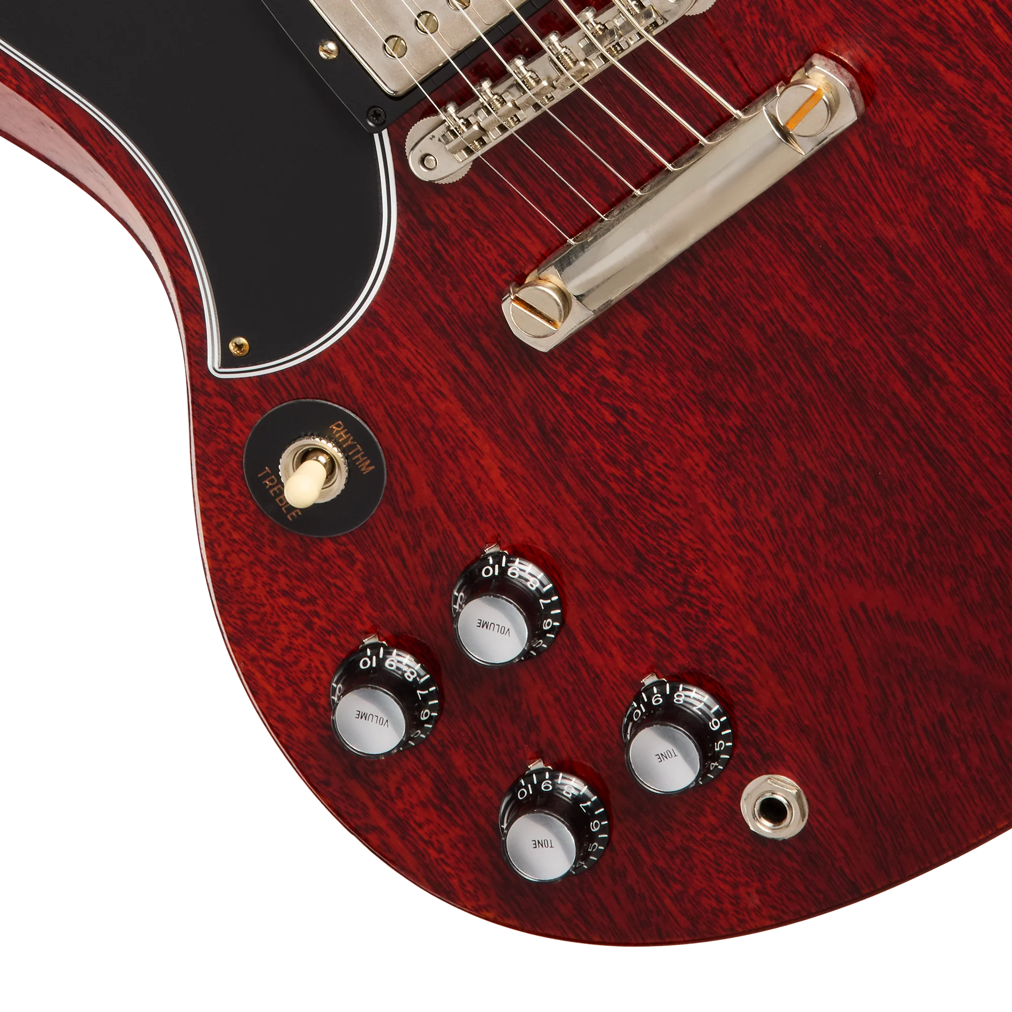 Gibson Custom 1961 Les Paul SG Standard Stop Bar, Left-Handed, Cherry Red 8 Gibson Custom 1961 Les Paul SG Standard Stop Bar, Left-Handed, Cherry Red