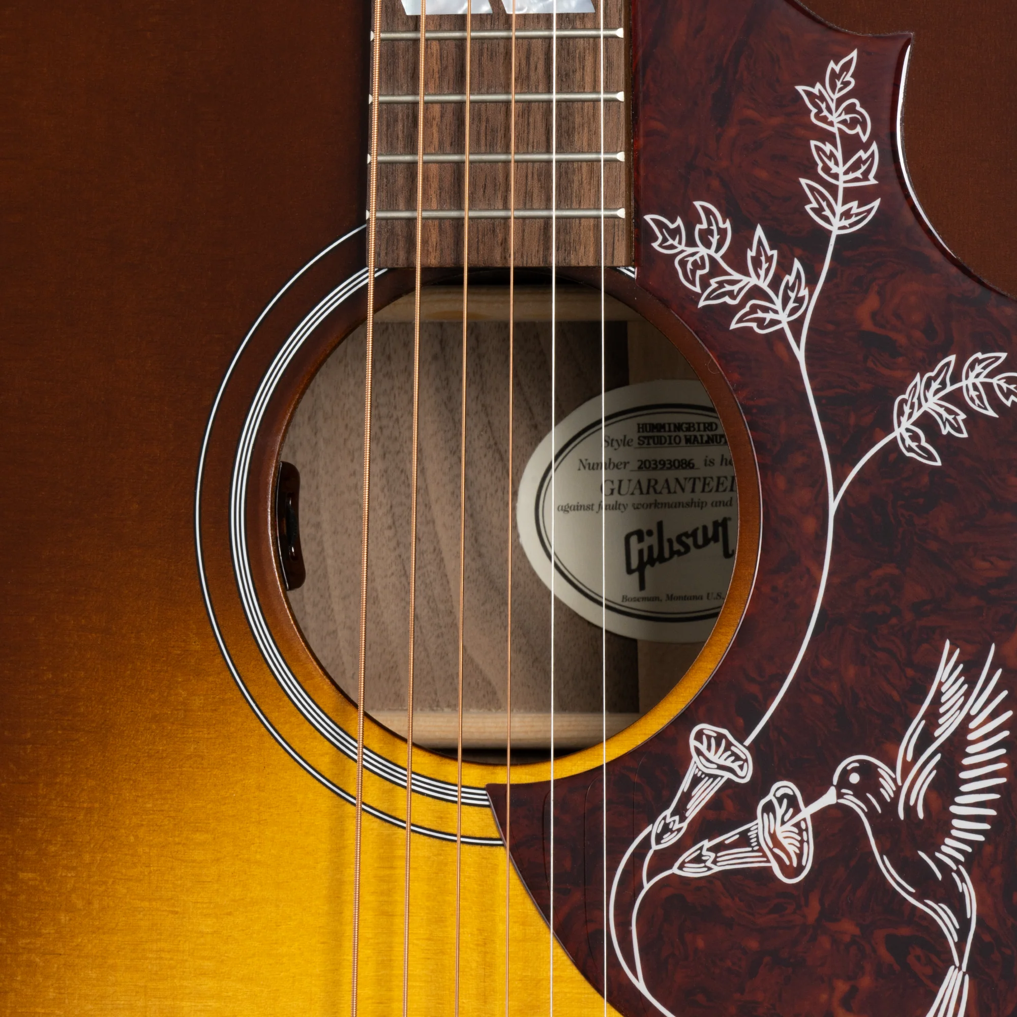 Gibson Hummingbird Studio Walnut, Satin Walnut Burst 5 Gibson Hummingbird Studio Walnut, Satin Walnut Burst
