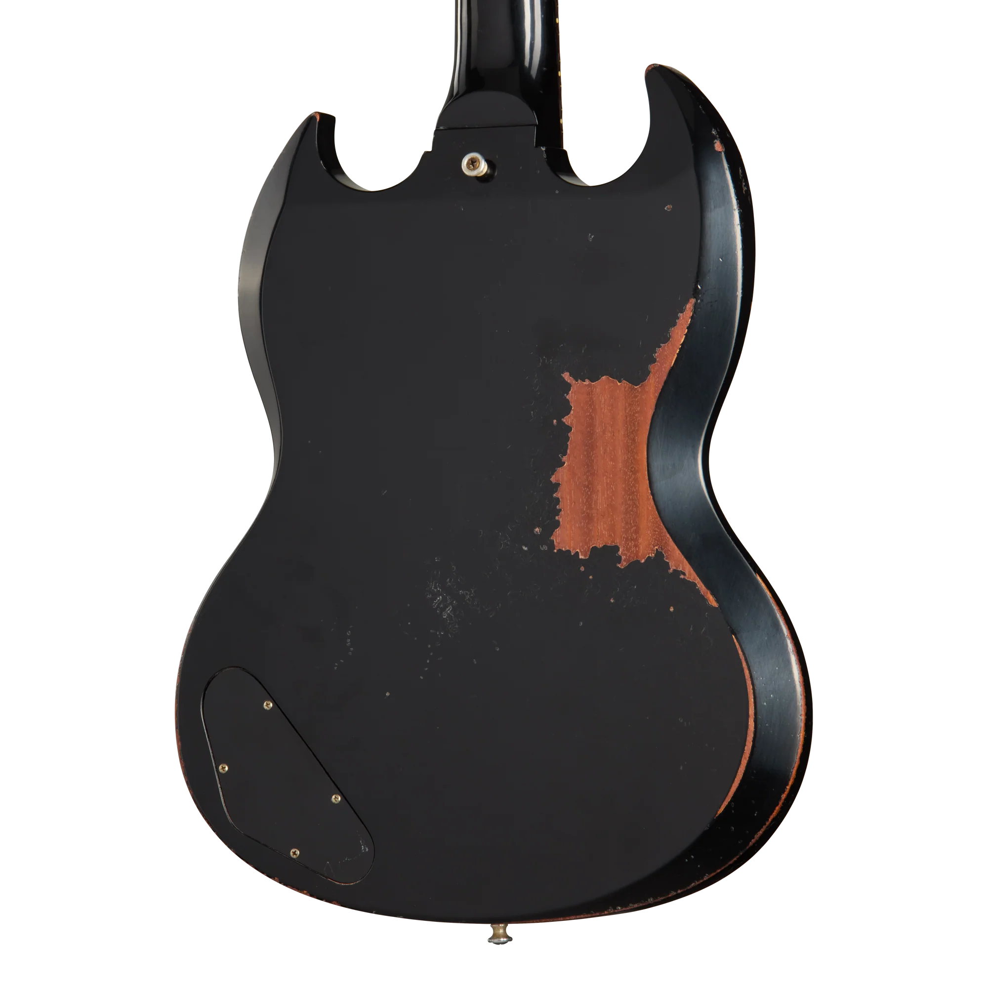 Gibson Custom 1963 SG Junior Reissue, Heavy Aged, Ebony 4 Gibson Custom 1963 SG Junior Reissue, Heavy Aged, Ebony