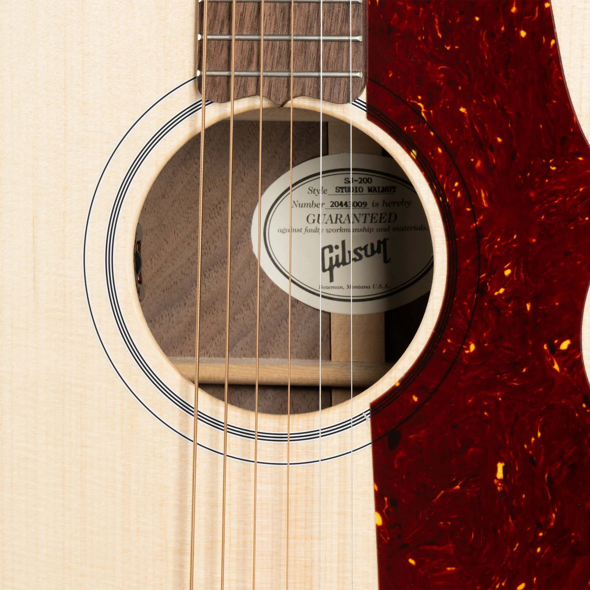Gibson SJ-200 Studio Walnut, Satin Natural 7 Gibson SJ-200 Studio Walnut, Satin Natural