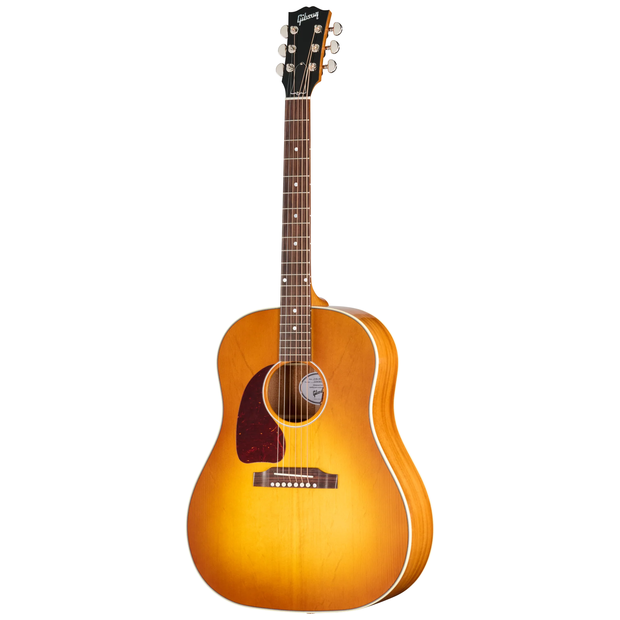 Gibson J-45 Standard, Left-Handed, Heritage Cherry Sunburst 3 Gibson J-45 Standard, Left-Handed, Heritage Cherry Sunburst