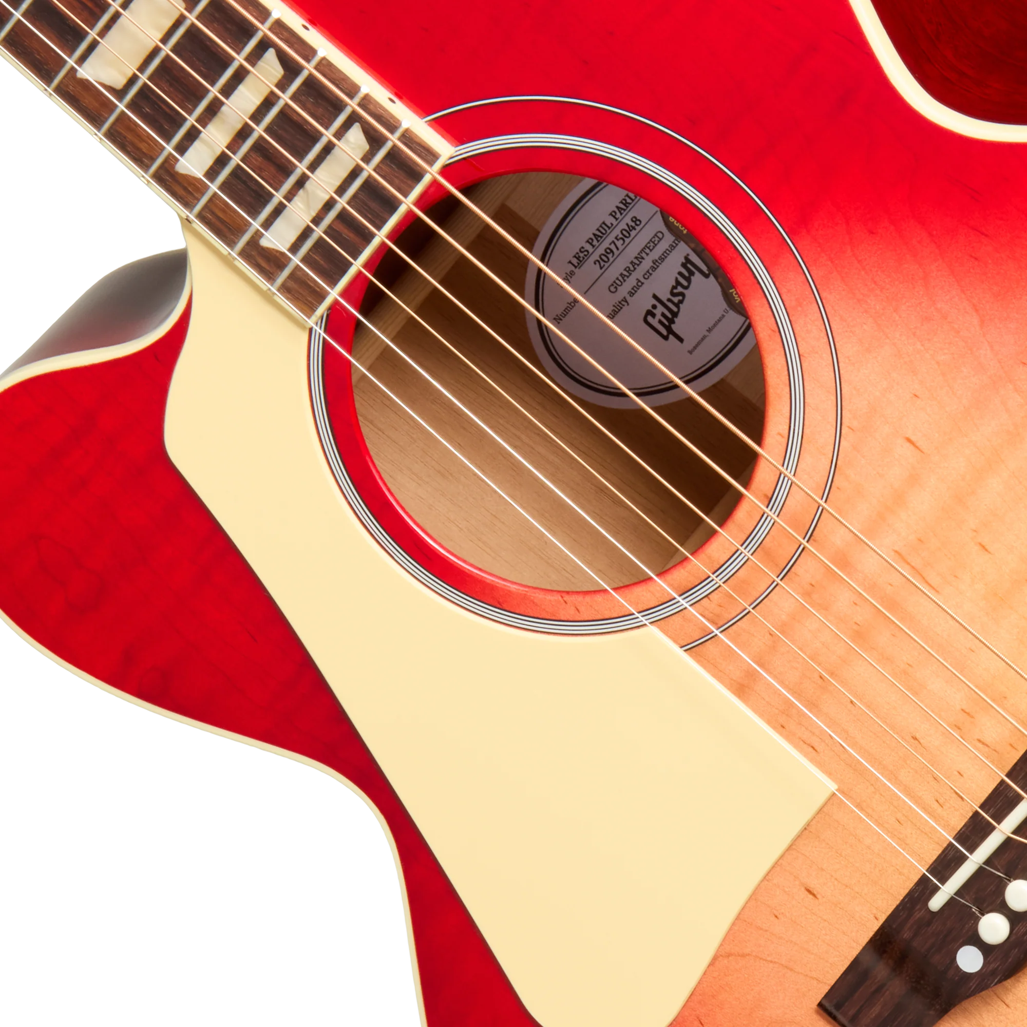 Gibson Les Paul Parlor Acoustic, Left-Handed, Vintage Cherry Sunburst 7 Gibson Les Paul Parlor Acoustic, Left-Handed, Vintage Cherry Sunburst