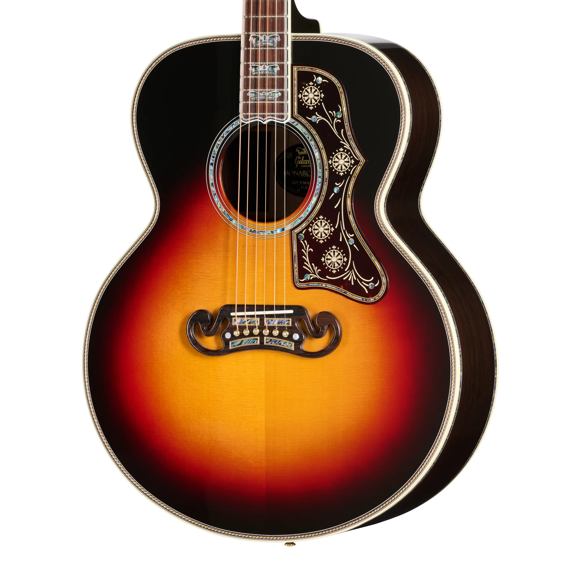Gibson Custom SJ-200 Monarch #100 Brazilian Rosewood, Tri Burst