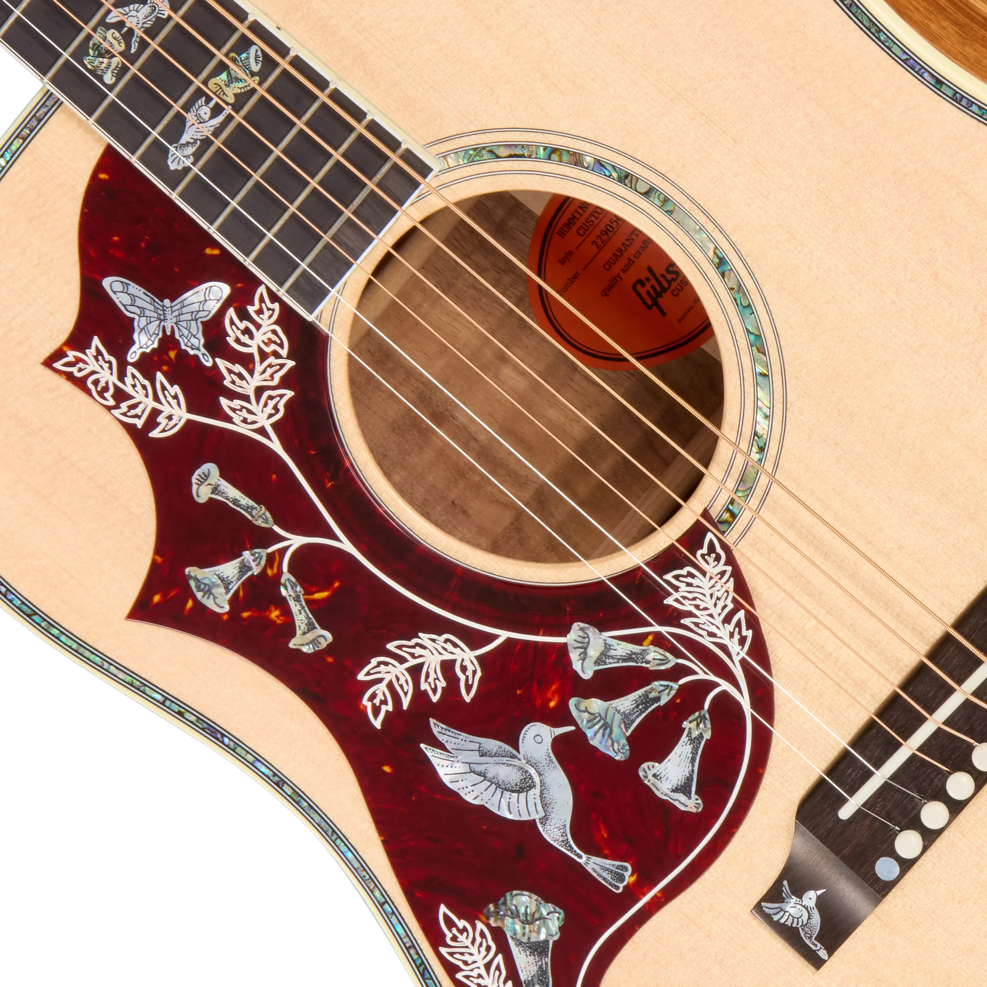 Gibson Custom Hummingbird Custom Koa, Left-Handed, Antique Natural 7 Gibson Custom Hummingbird Custom Koa, Left-Handed, Antique Natural