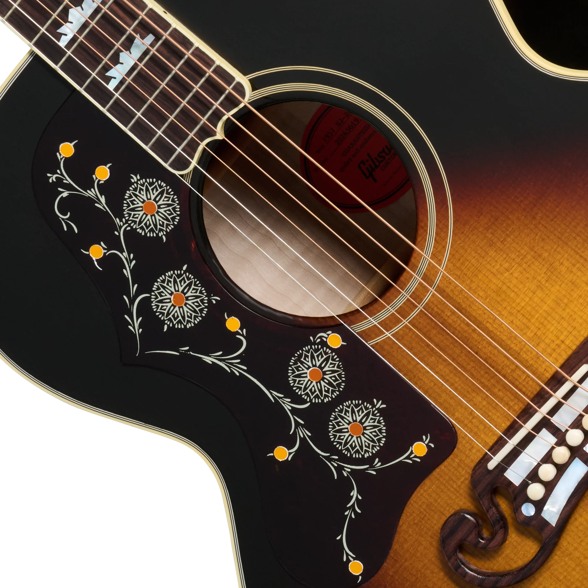 Gibson Custom 1957 SJ-200 Reissue, Left-Handed, Vintage Sunburst 7 Gibson Custom 1957 SJ-200 Reissue, Left-Handed, Vintage Sunburst