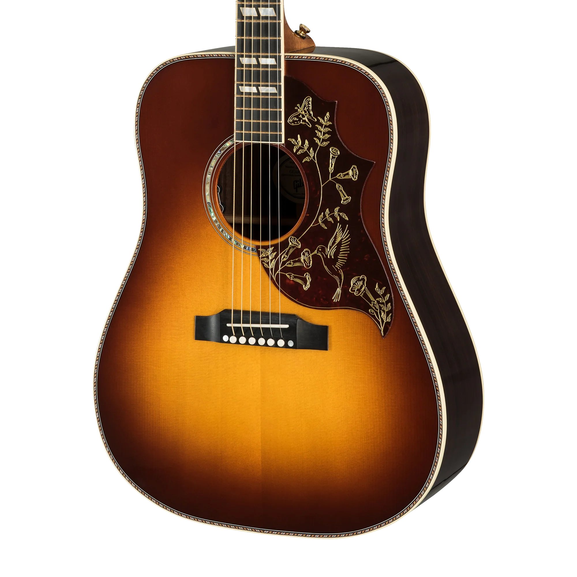 Gibson Custom Hummingbird Deluxe Rosewood, Left-Handed, Rosewood Burst