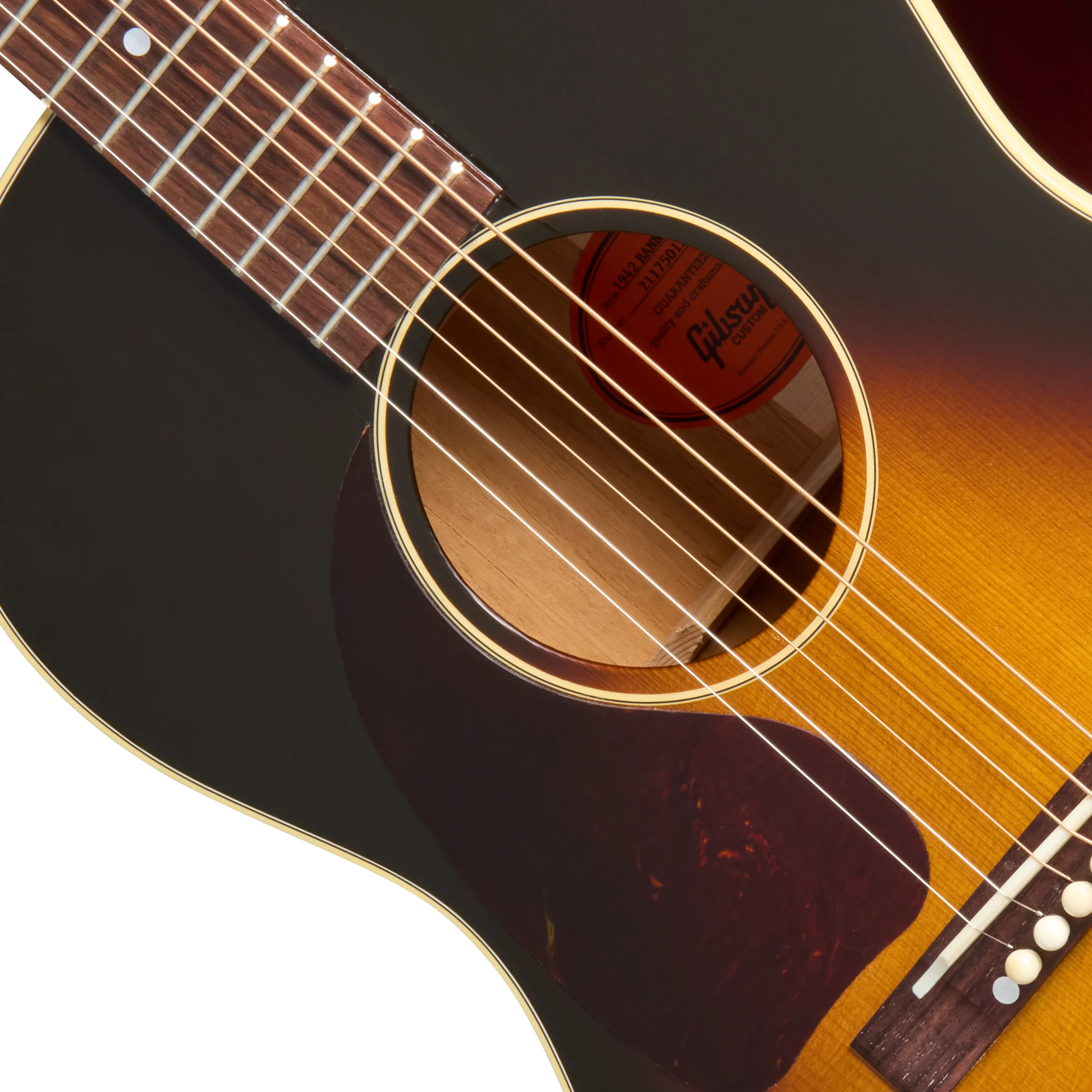 Gibson Custom 1942 Banner LG-2 Reissue, Left-Handed, Vintage Sunburst 7 Gibson Custom 1942 Banner LG-2 Reissue, Left-Handed, Vintage Sunburst