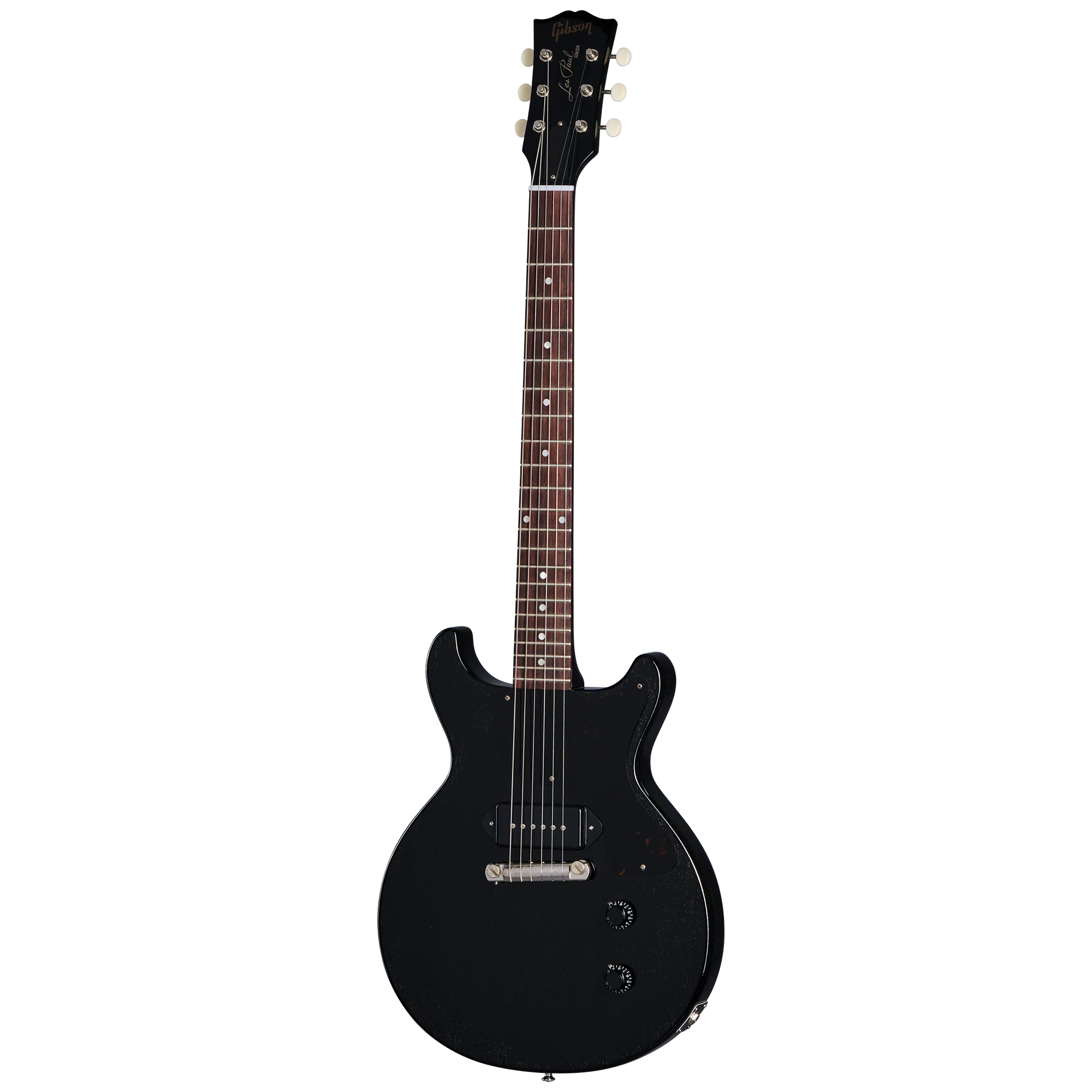 Gibson Custom 1958 Les Paul Junior Double Cut, Exclusive, TV Black 2 Gibson Custom 1958 Les Paul Junior Double Cut, Exclusive, TV Black