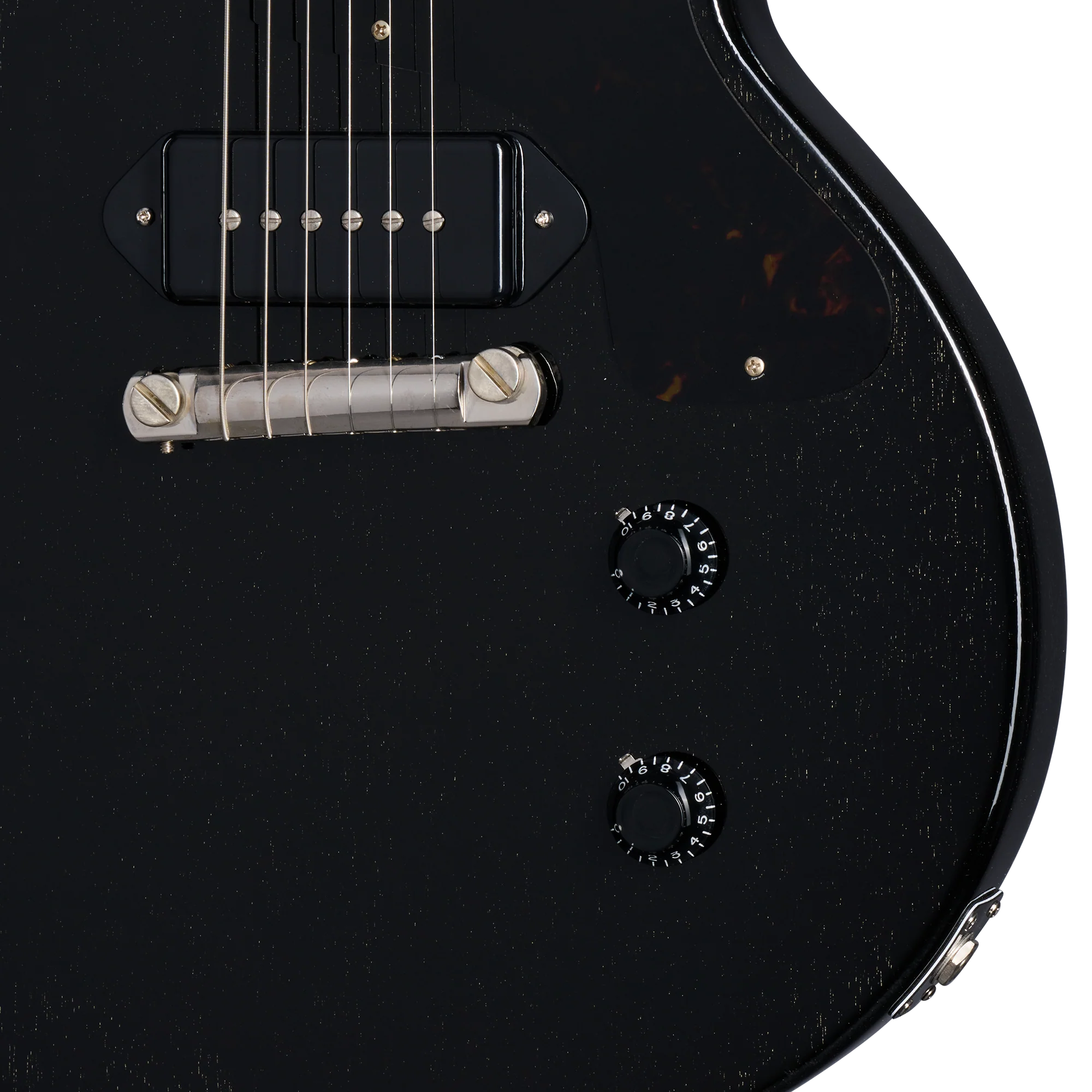 Gibson Custom 1958 Les Paul Junior Double Cut, Exclusive, TV Black 5 Gibson Custom 1958 Les Paul Junior Double Cut, Exclusive, TV Black