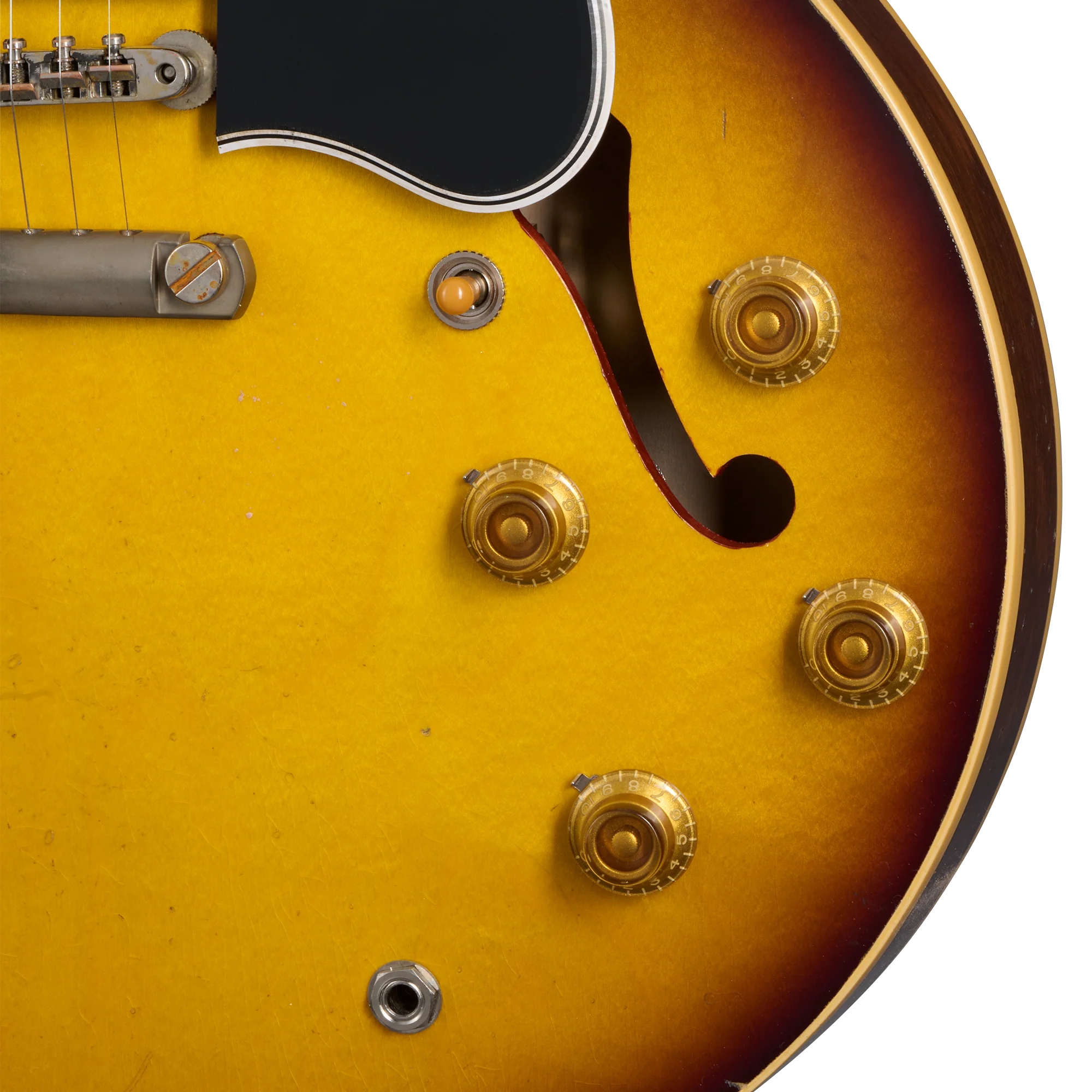 Gibson Custom 1958 ES-335 Reissue, Heavy Aged, Faded Tobacco Burst 5 Gibson Custom 1958 ES-335 Reissue, Heavy Aged, Faded Tobacco Burst