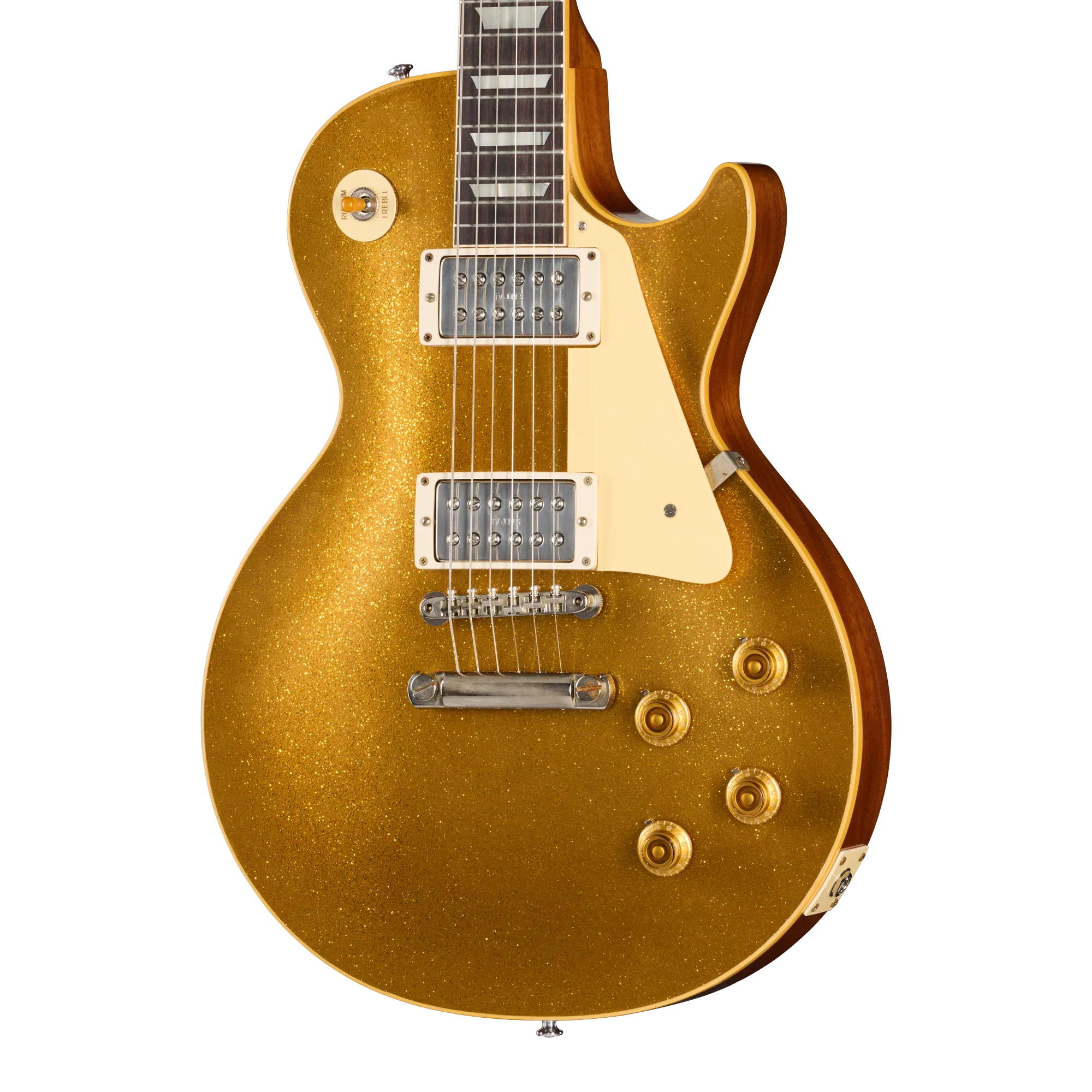 Gibson Custom LE 1957 Les Paul Reissue with TV Jones Powertron, VOS, Gold Sparkle Top