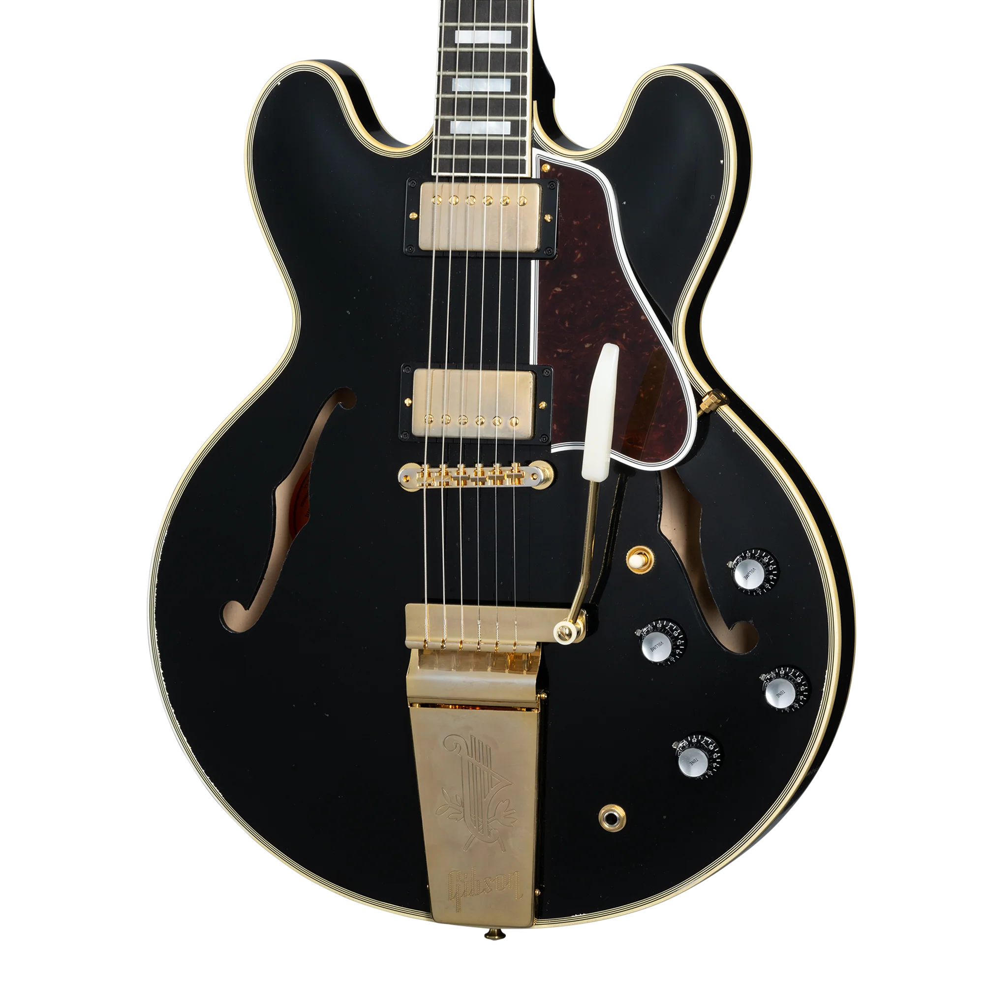 Gibson Custom 60s ES-355 Reissue Maestro Vibrola, Light Aged, Ebony