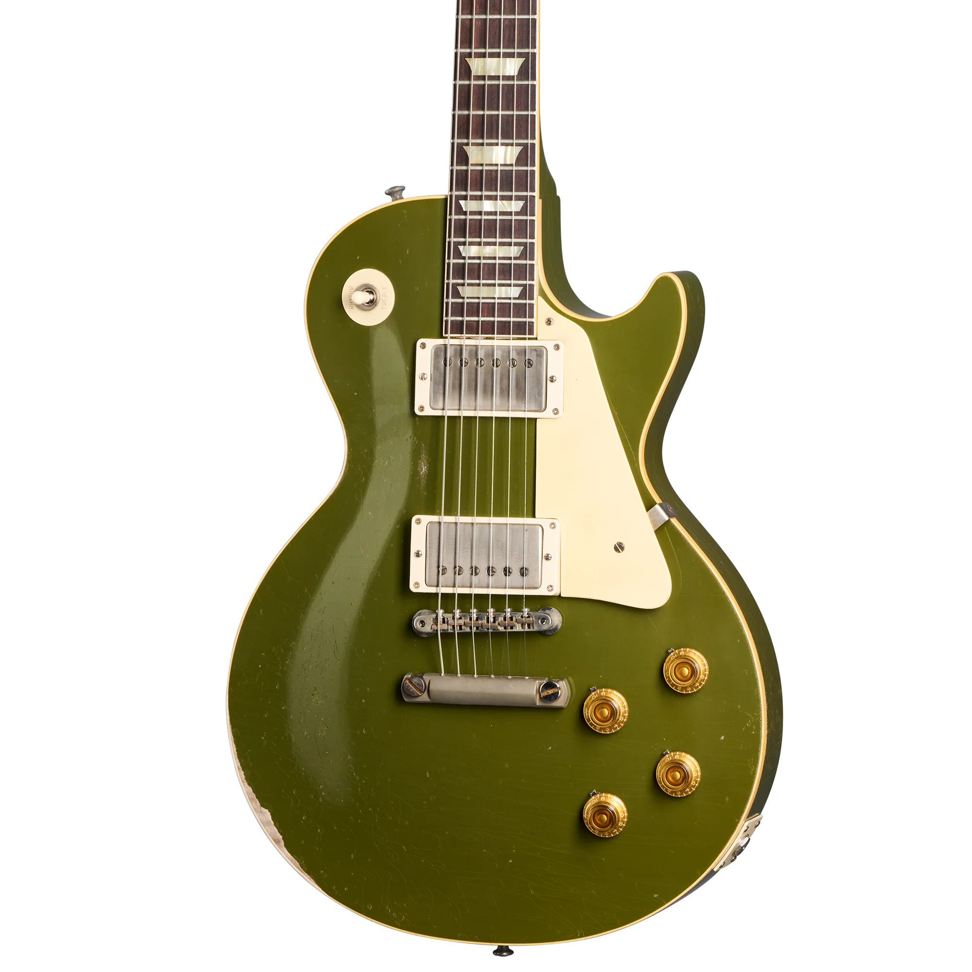 Gibson Custom 1958 Les Paul Standard, Heavy Aged, Olive Drab 1 Gibson Custom 1958 Les Paul Standard, Heavy Aged, Olive Drab