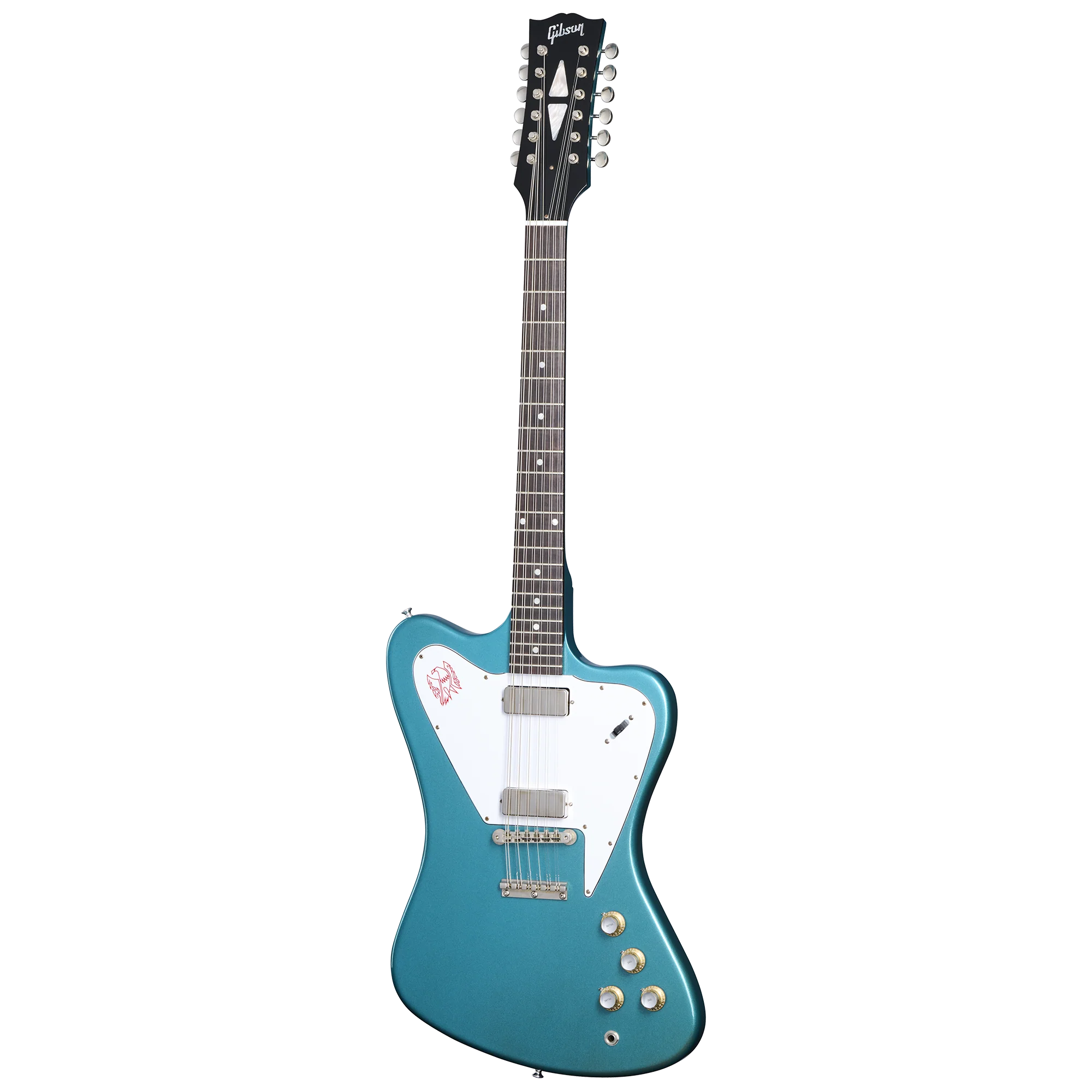 Gibson Custom 1965 Non-Reverse Firebird V 12-String Reissue, Aqua Mist VOS 3 Gibson Custom 1965 Non-Reverse Firebird V 12-String Reissue, Aqua Mist VOS
