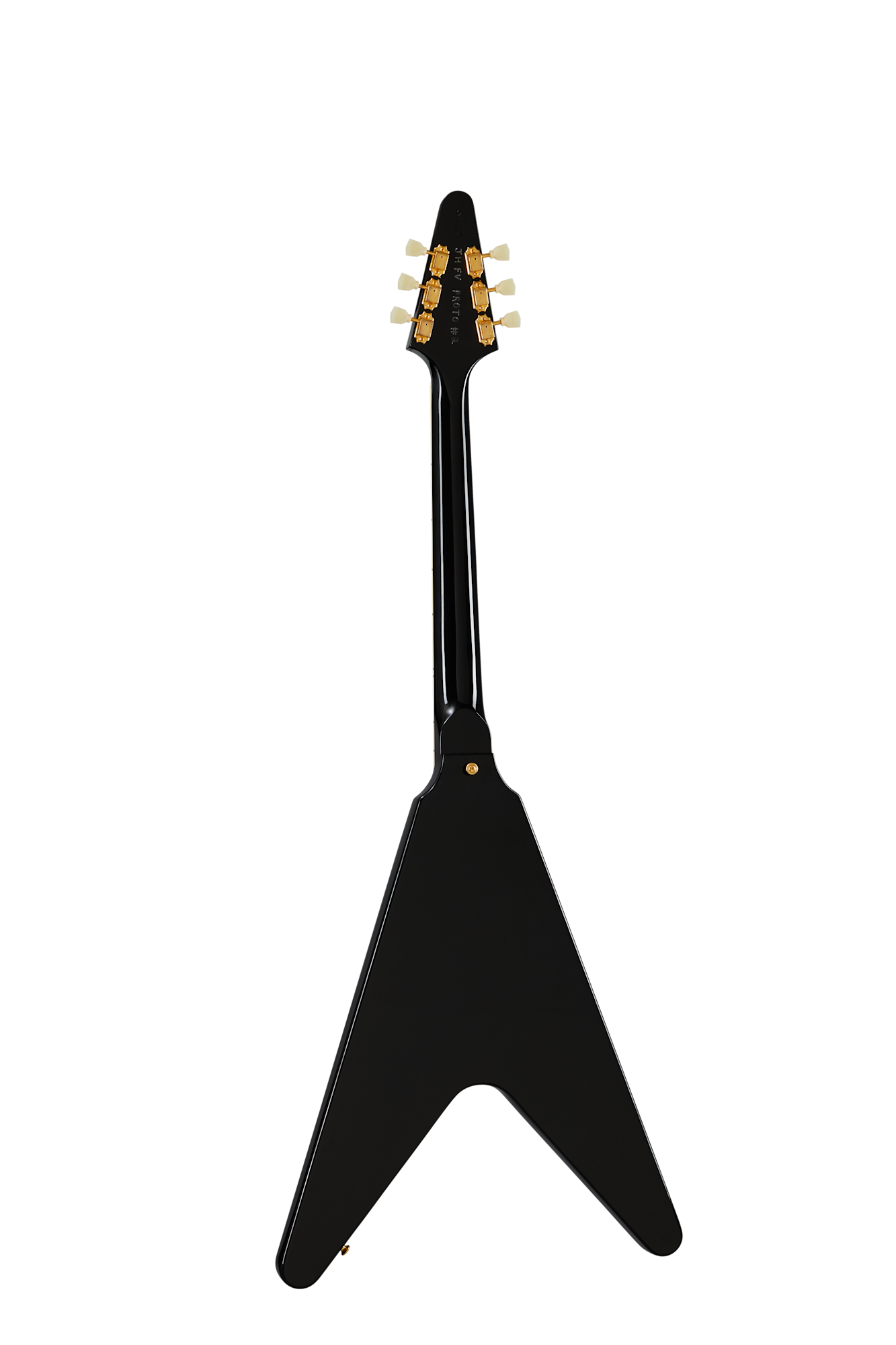 Gibson Custom Jimi Hendrix™ 1969 Flying V, Left-Handed, Aged Ebony 2 Gibson Custom Jimi Hendrix™ 1969 Flying V, Left-Handed, Aged Ebony
