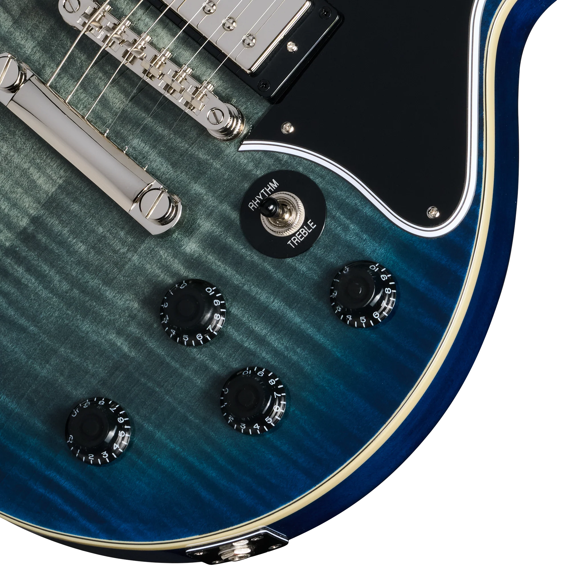 Epiphone Les Paul Special Double Cut Figured, Ocean Water 8 Epiphone Les Paul Special Double Cut Figured, Ocean Water
