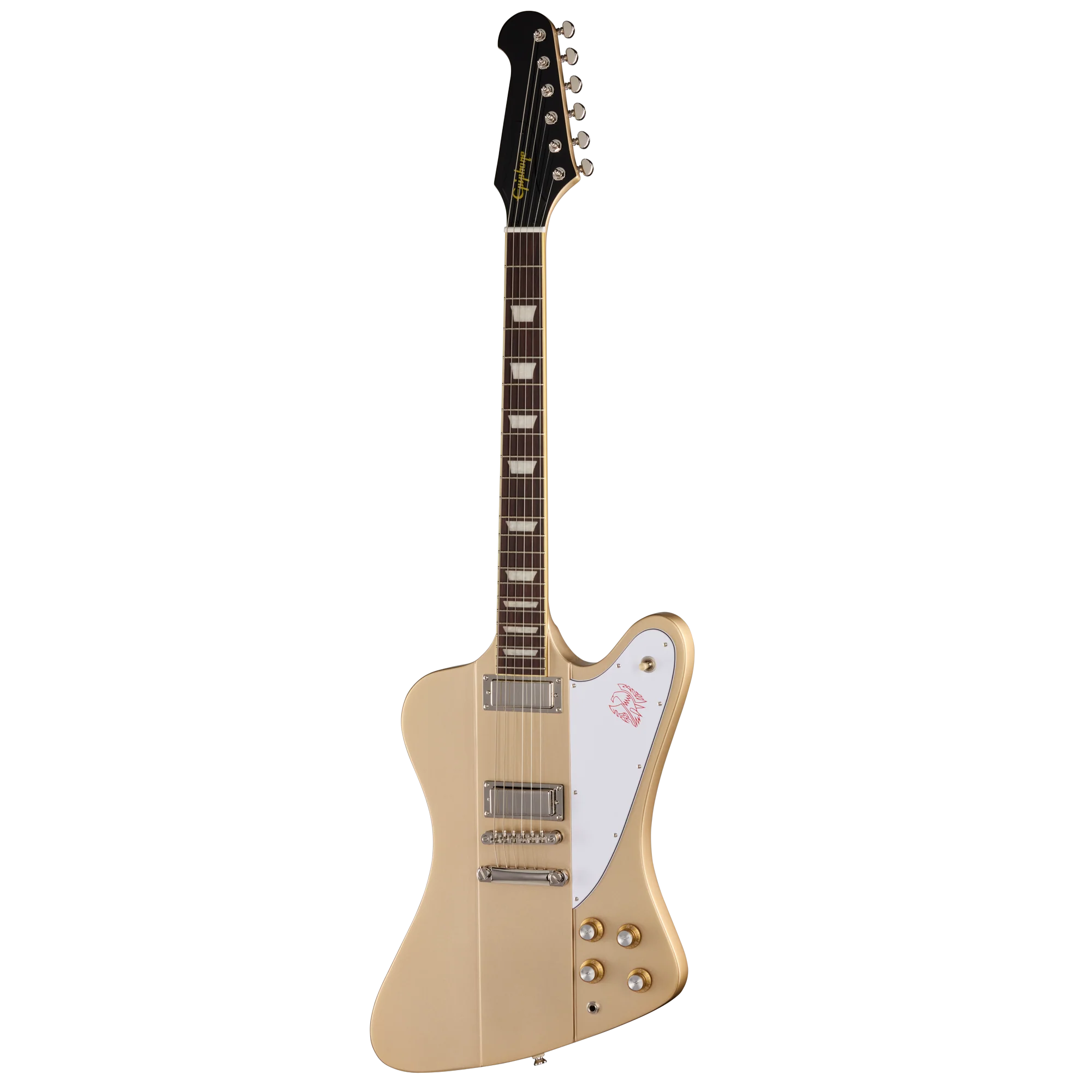 Epiphone Firebird, Golden Mist Poly, Exclusive 3 Epiphone Firebird, Golden Mist Poly, Exclusive