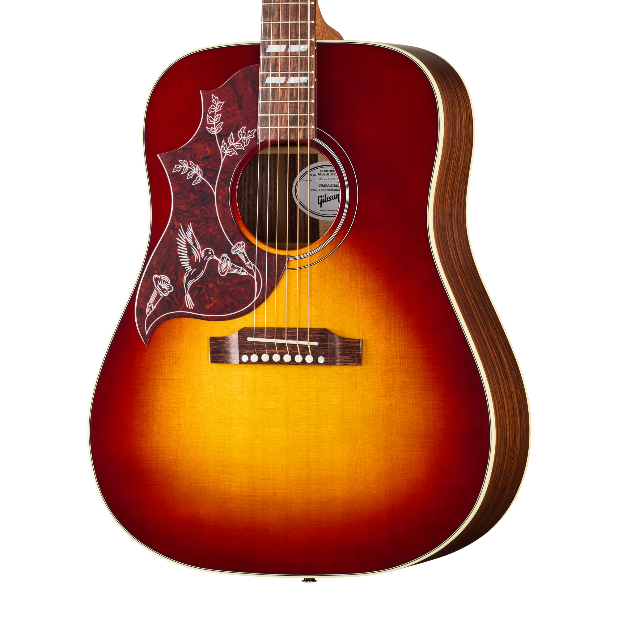 Gibson Hummingbird Studio Rosewood, Left-Handed, Rosewood Burst