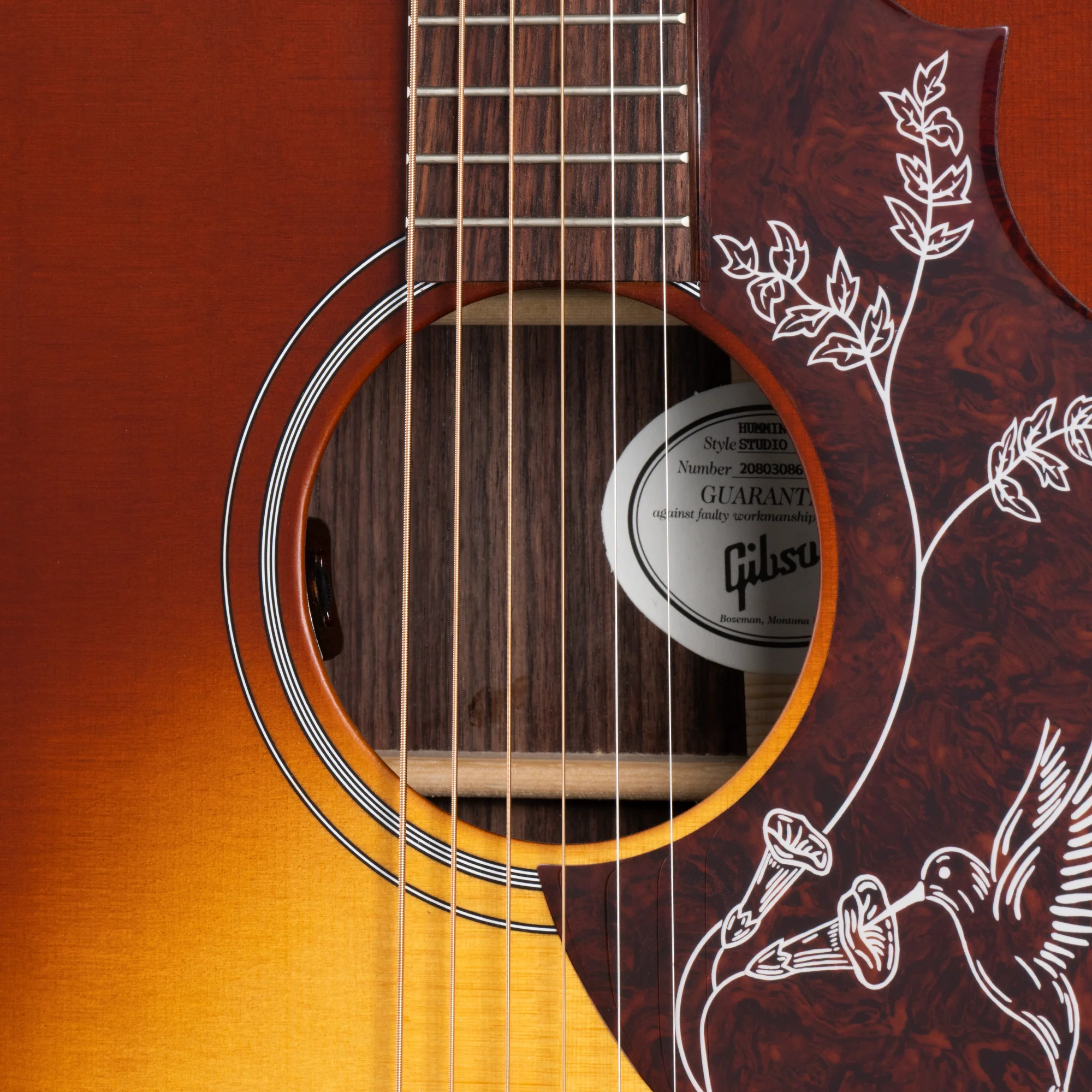 Gibson Hummingbird Studio Rosewood, Left-Handed, Satin Rosewood Burst 5 Gibson Hummingbird Studio Rosewood, Left-Handed, Satin Rosewood Burst