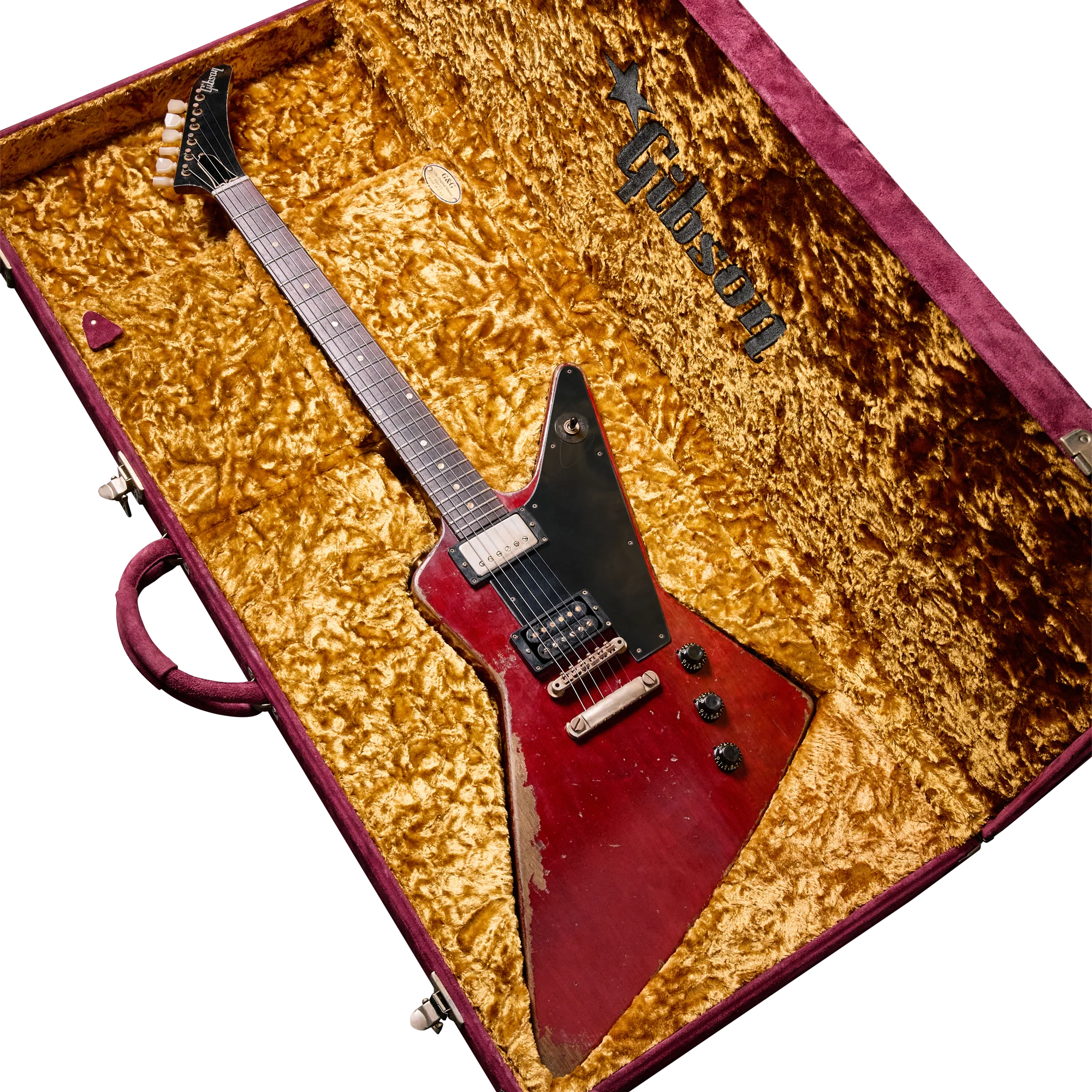 Gibson Custom Leo Scala Custom Addiction Explorer, Dark Cherry 20 Gibson Custom Leo Scala Custom Addiction Explorer, Dark Cherry